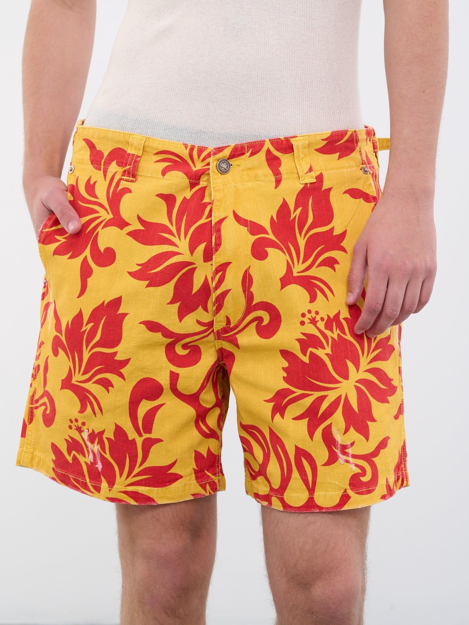 ERL o1y0125 Denim Short in Yellow/Red Size US 30 / EU 46 - 8 Thumbnail