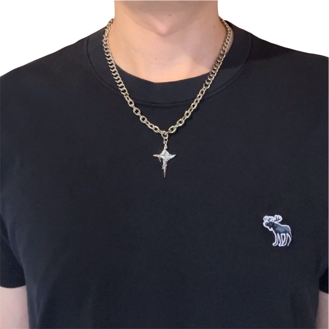 Other CZ Star Pendant Necklace for Men Women Unisex Necklace Size ONE SIZE - 5 Thumbnail
