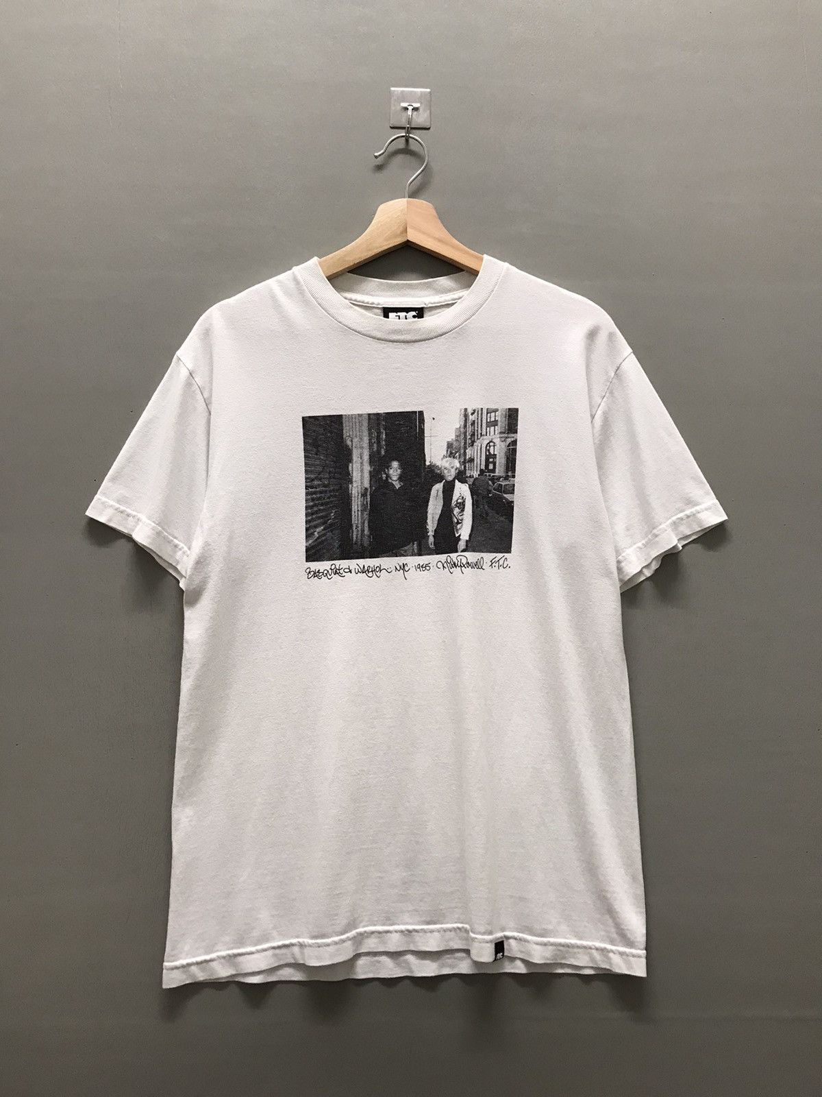 image of Ftc Jean Michel Basquiat Andy Warhol Photo Tee in White, Men's (Size Medium)