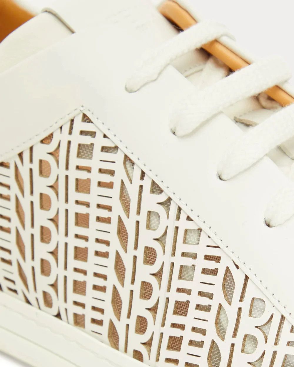 Fendi o1tko10426 Laser-Cut Logo Sneakers in White Size US 10 / EU 43 - 3 Thumbnail