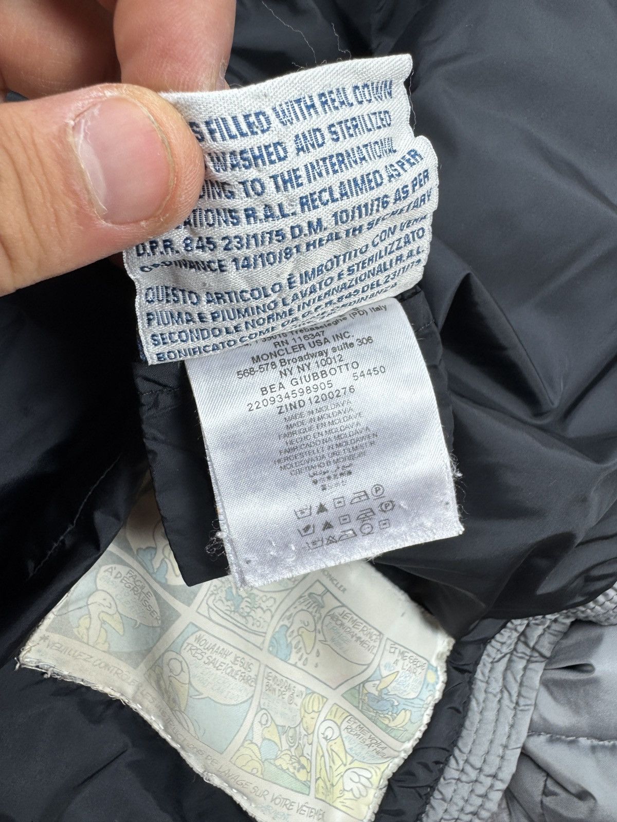 Moncler Women`s Moncler Bea Guibbotto Gray Puffer Jacket Size 0 / S Size XS / US 0-2 / IT 36-38 - 19 Thumbnail