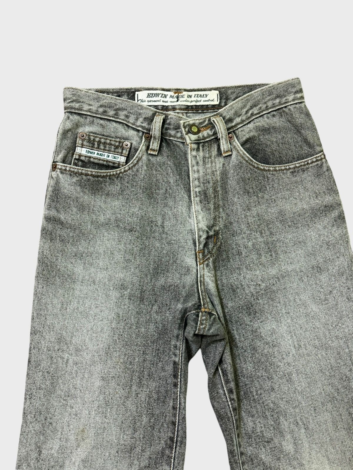 Edwin × Hysteric Glamour × If Six Was Nine VINTAGE EDWIN ITALY DISTRESSED JEANS RARE Size US 27 - 4 Thumbnail