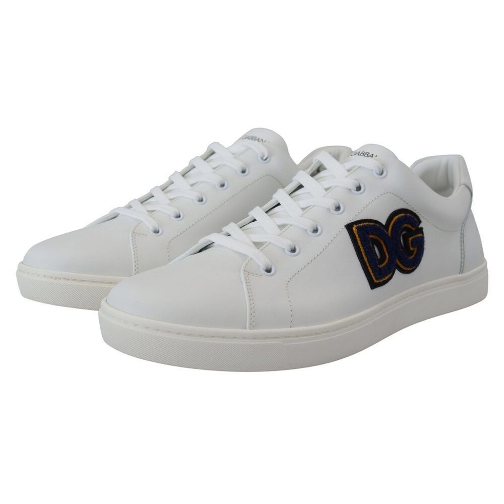 Dolce & Gabbana Dolce & Gabbana Elegant White Leather Men's Sneakers Size US 6 / EU 39 - 2 Thumbnail