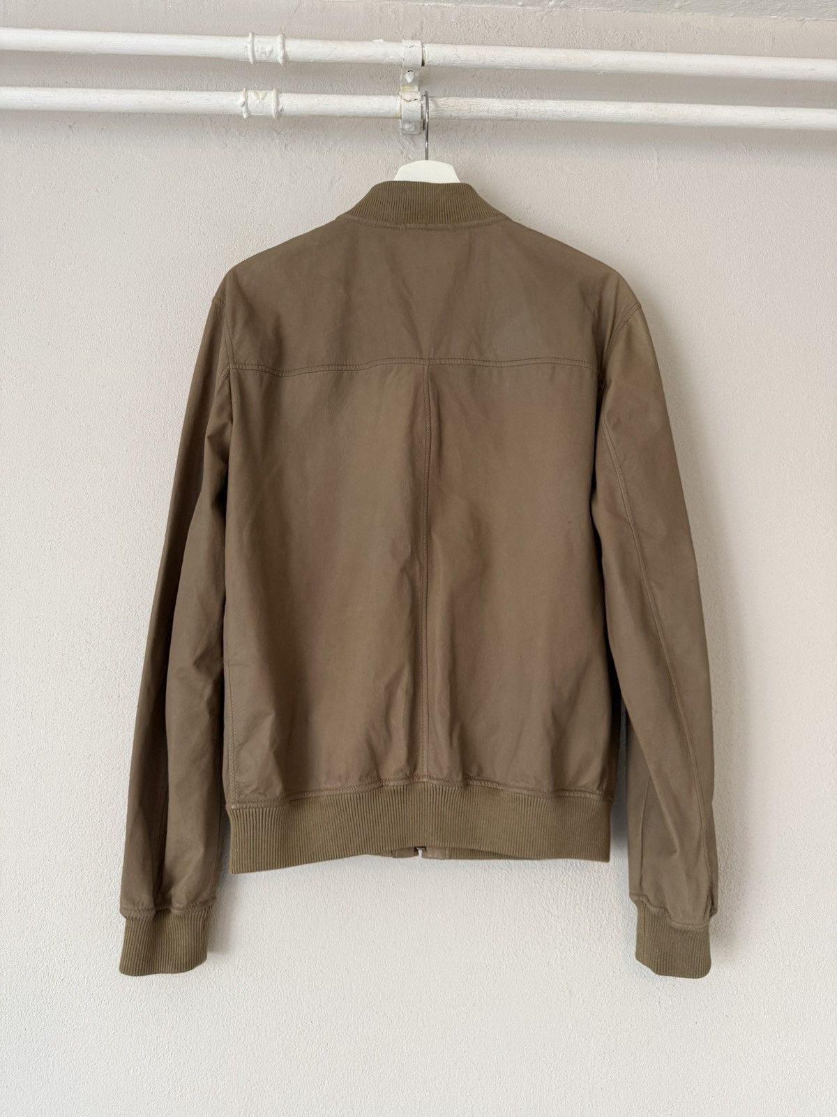 Gucci Kangaroo Leather Bomber Jacket in Olive Brown Size US M / EU 48-50 / 2 - 5 Thumbnail
