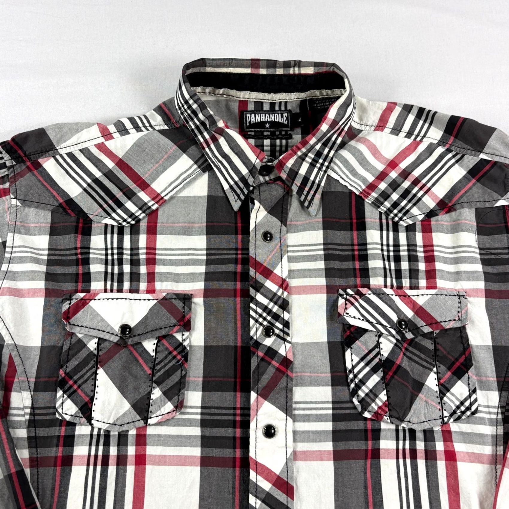 Vintage Panhandle Slim Shirt Mens XL Plaid Pearl Snap Embroidered Western Rodeo Size US XL / EU 56 / 4 - 4 Thumbnail
