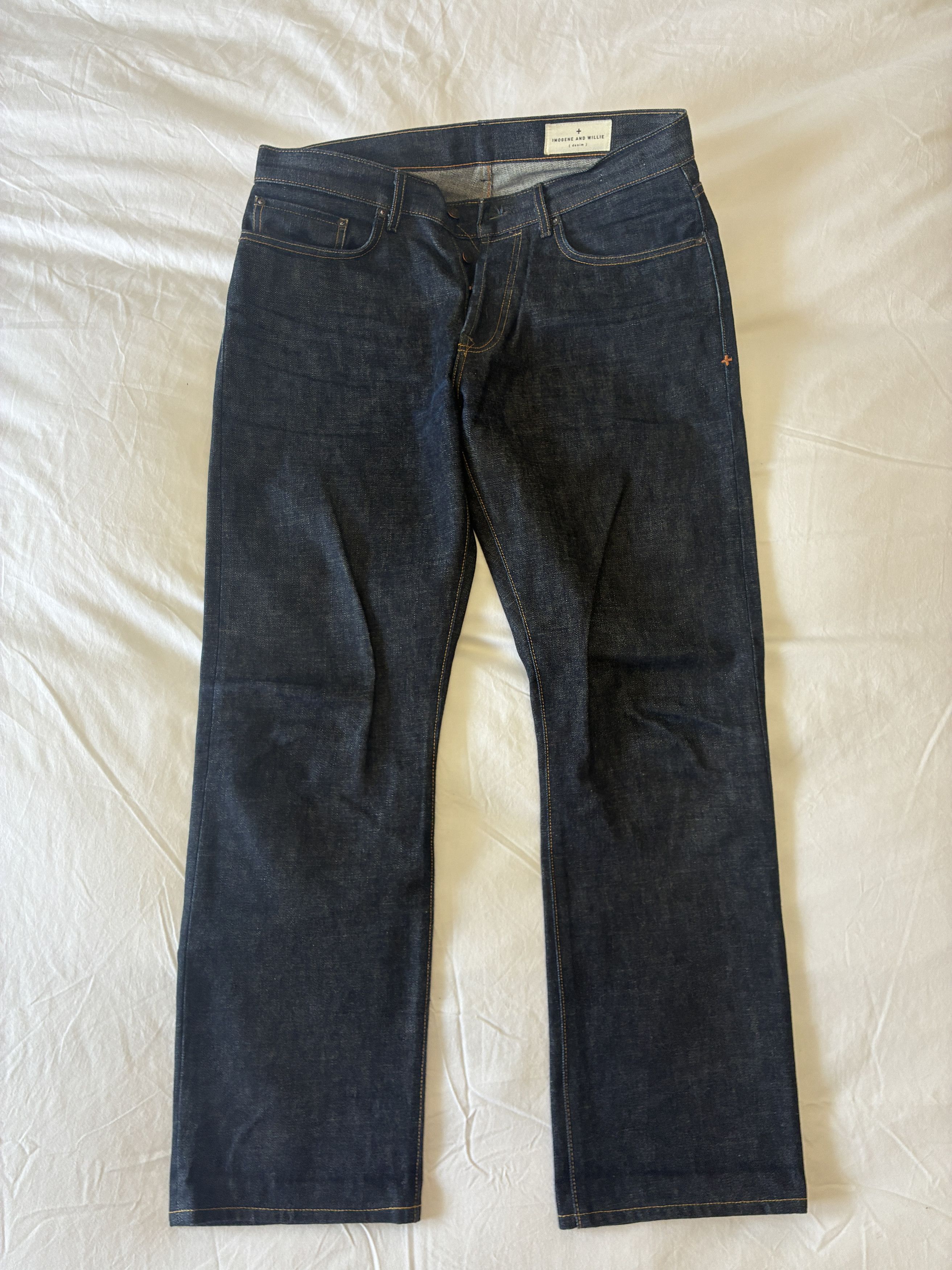 Imogene + Willie Imogene + Willie willie indigo rigid denim jp Size US 33 - 1 Thumbnail