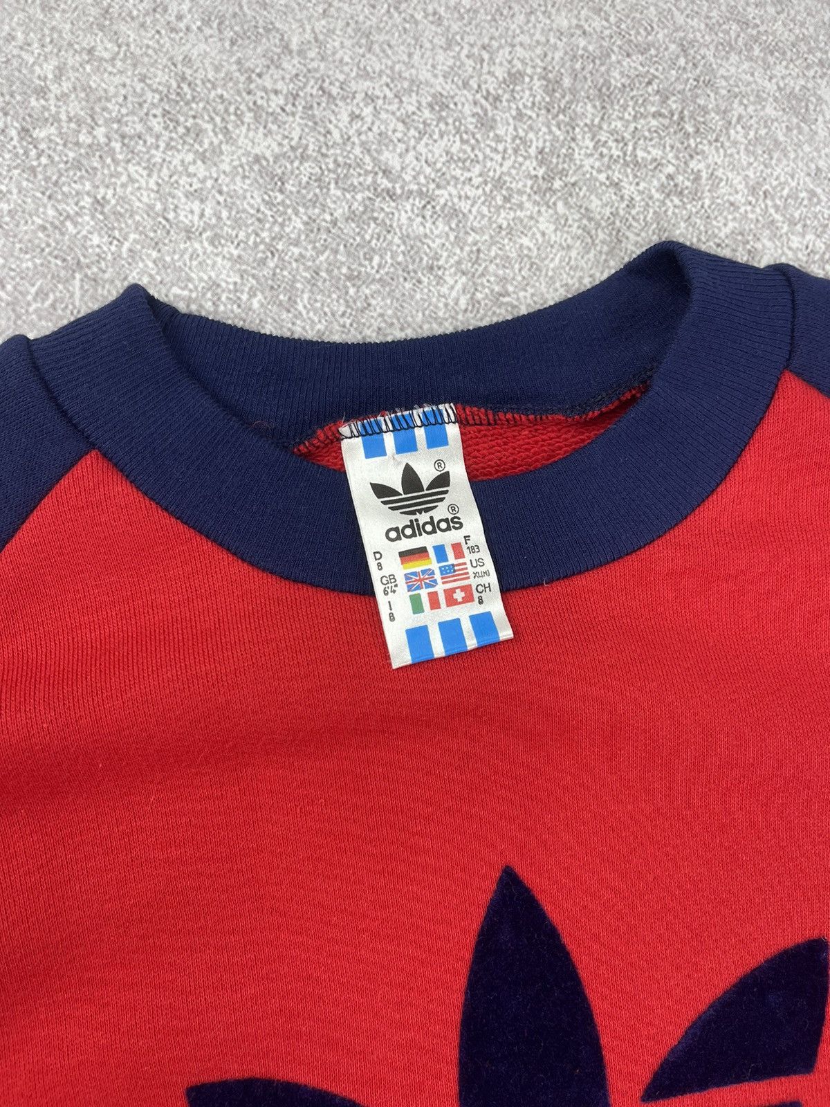 Adidas Vintage 80’s Adidas Logo Swestshirt Jumper Red Size XL Size US XL / EU 56 / 4 - 6 Thumbnail
