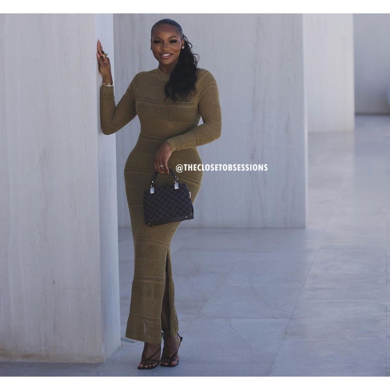 Mango MANGO Long Knit Openwork Maxi Dress NWT — Brown Size M / US 6-8 / IT 42-44 - 11 Thumbnail