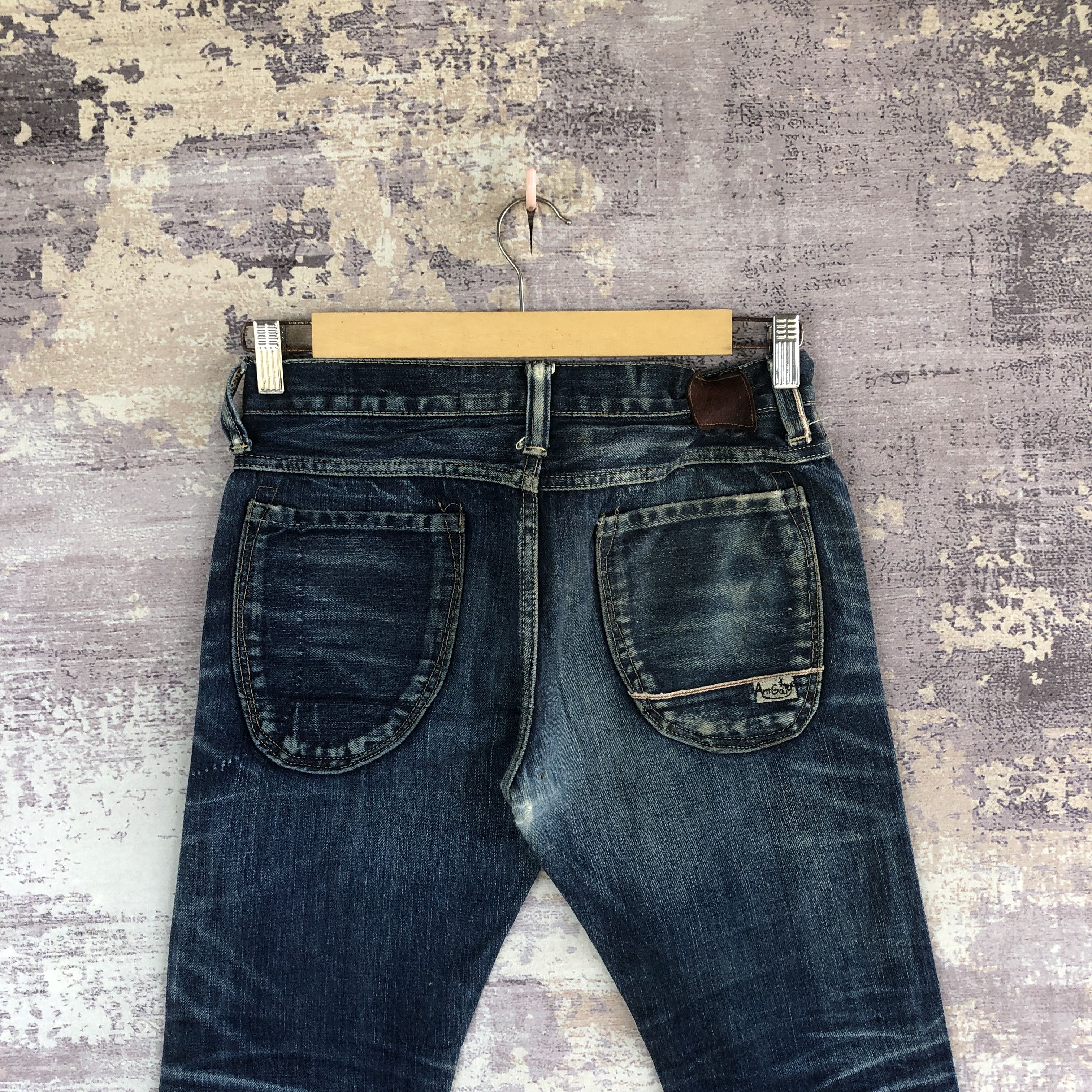 Japanese Brand Distressed Antgauge Fourmimesure Selvedge Jeans Denim Pants Size US 28 / EU 44 - 4 Thumbnail