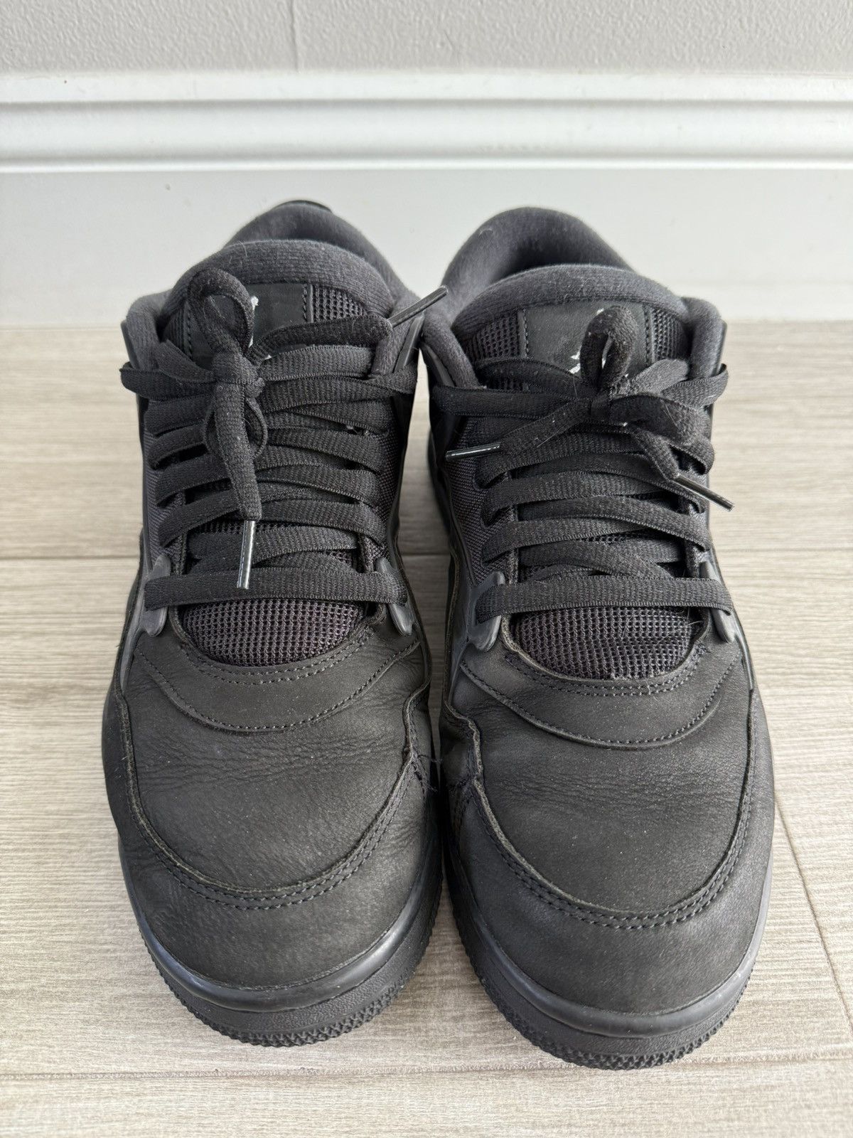 Jordan Brand Men's Air Jordan 4 RM Black Cat Black White Size 12 Used Size US 12 / EU 45 - 4 Thumbnail