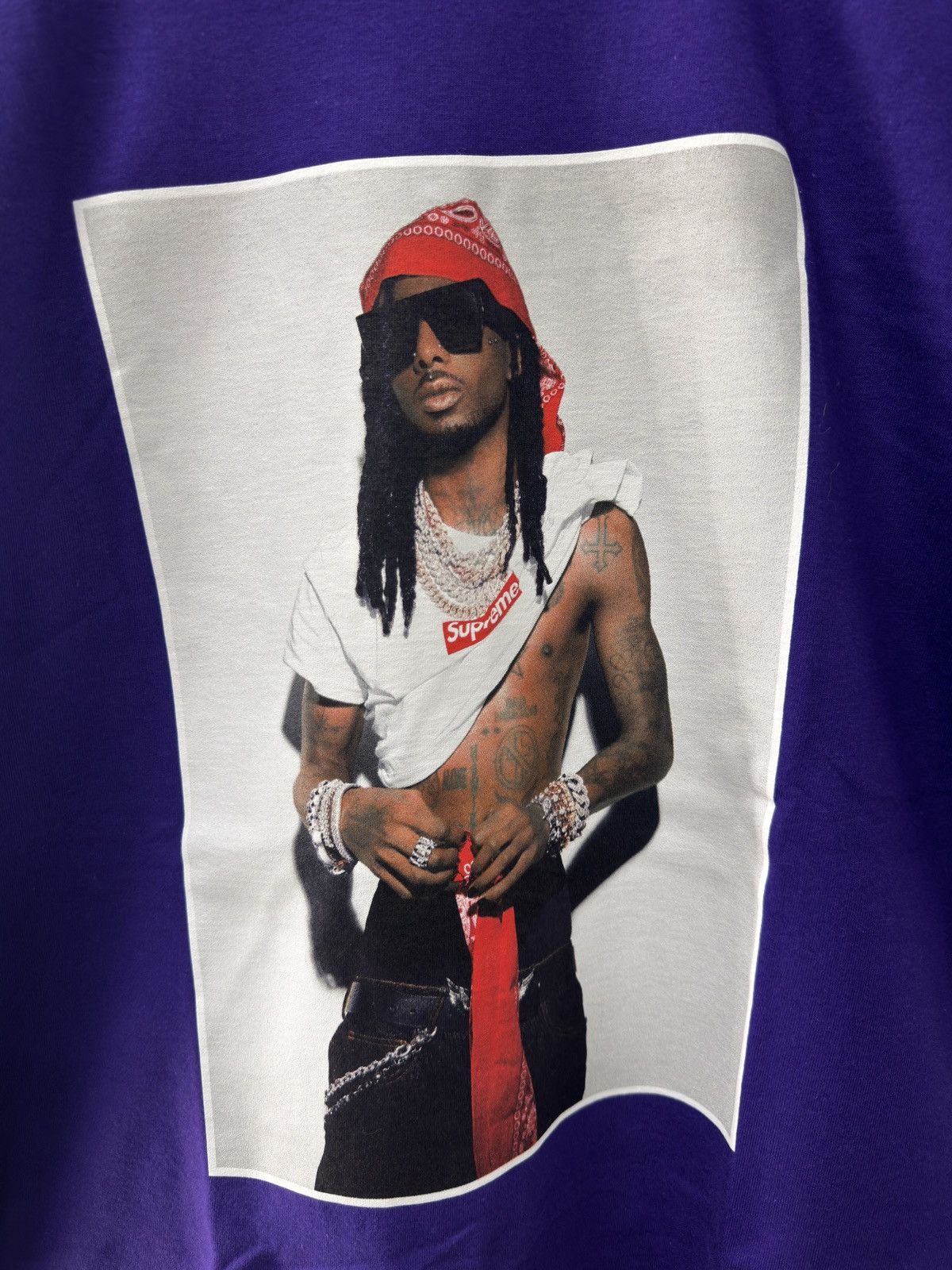 Supreme Supreme Purple Playboi Carti Photo Tee Size US M / EU 48-50 / 2 - 2 Thumbnail