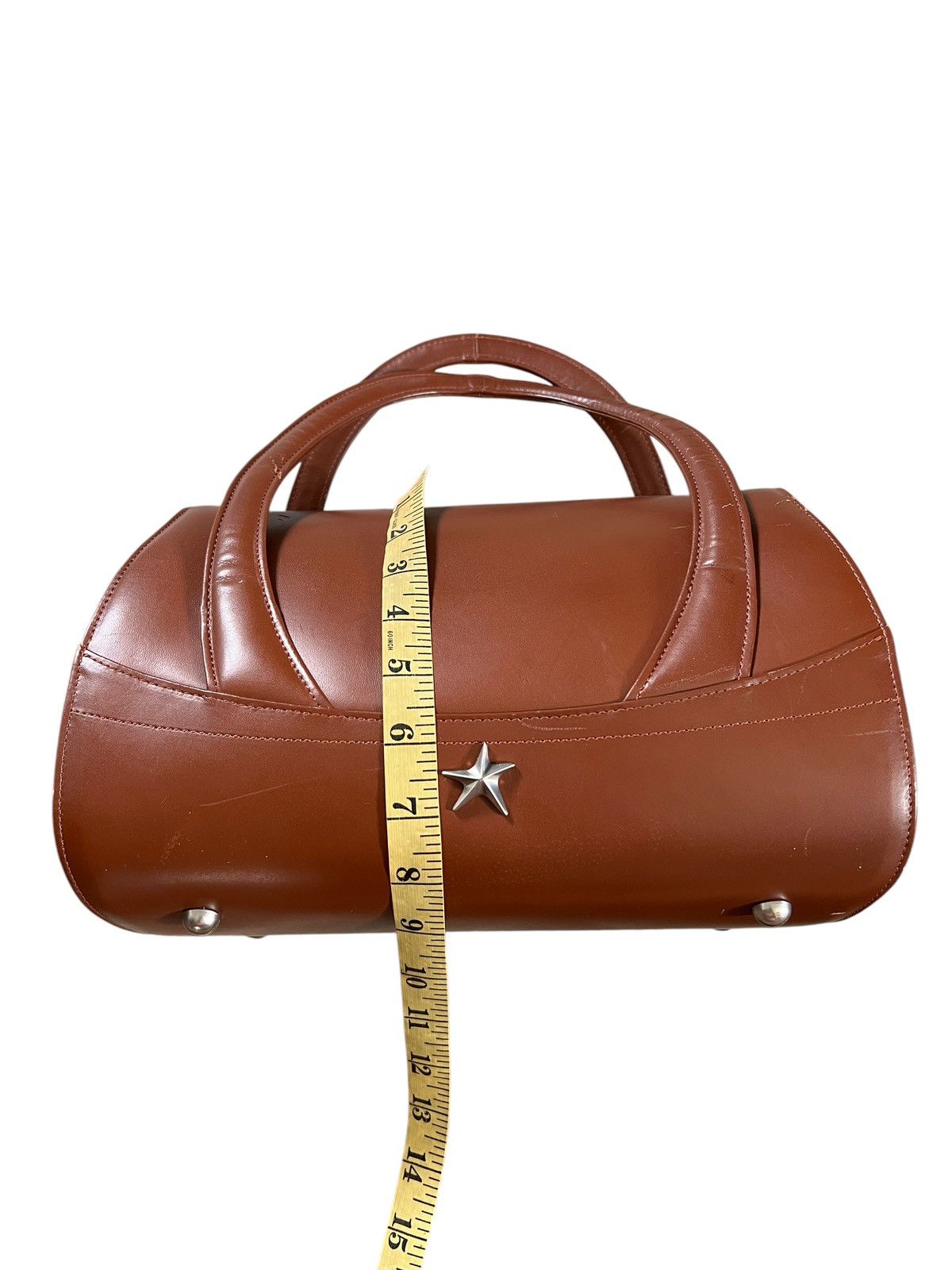 Thierry Mugler 1990 Thierry Mugler Paris Leather Handbag Size ONE SIZE - 24 Thumbnail