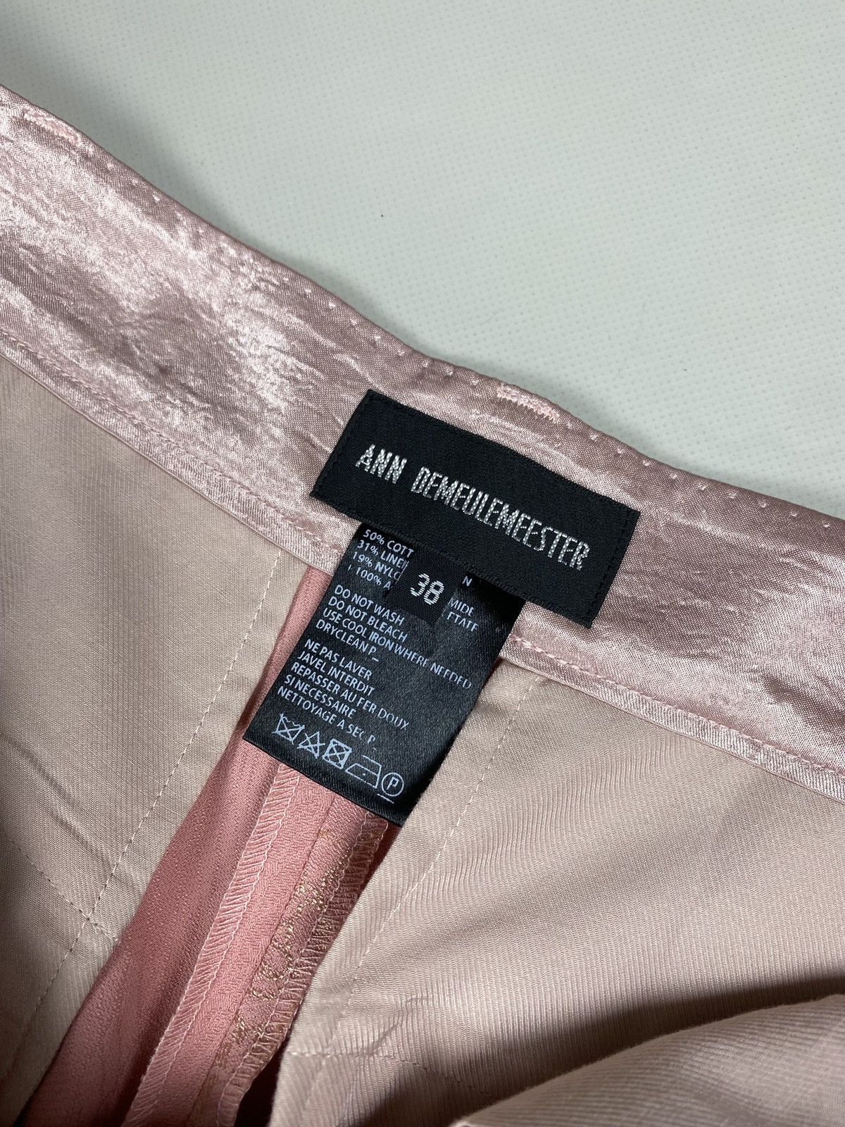 Ann Demeulemeester BNWT! Ann Demeulemeester cotton / linen wide leg dress pants Size 26" / US 2 / IT 38 - 15 Thumbnail