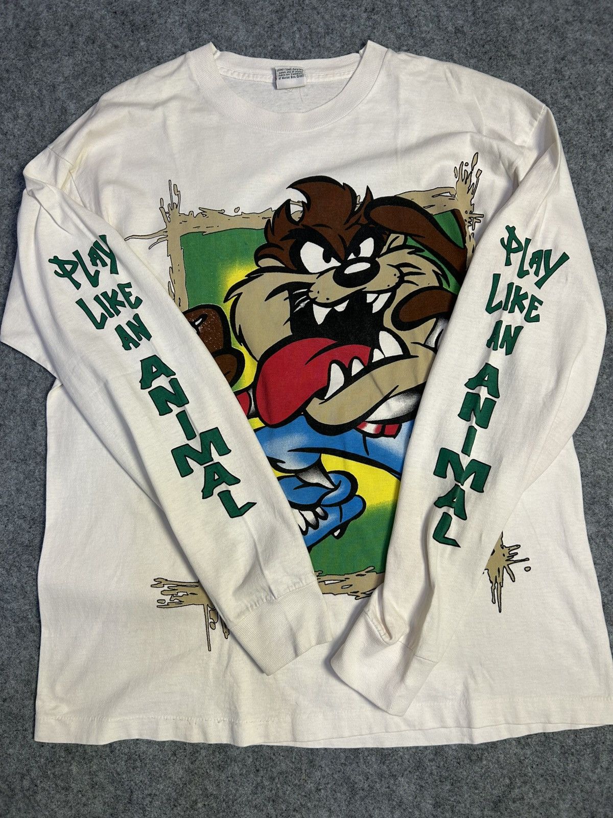 Warner Bros Vintage Taz the Tasmanian Devil Play Like an Animal 1997 Size US L / EU 52-54 / 3 - 2 Thumbnail