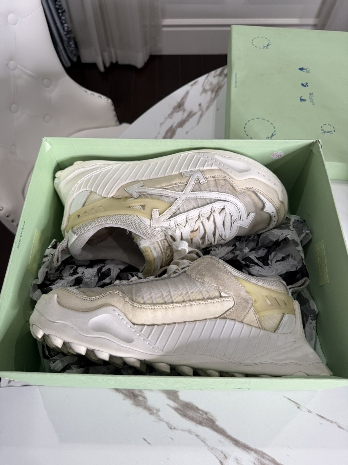 Off-White Off-White Odsy-1000 White Size US 9 / EU 42 - 10 Thumbnail