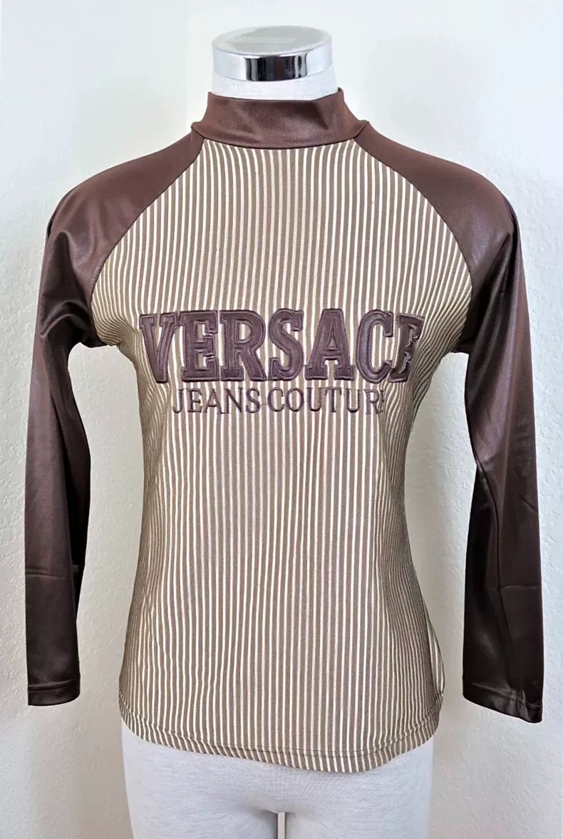 Versace Gianni Versace Vintage Striped Top - dmc Size US S / EU 44-46 / 1 - 1 Thumbnail