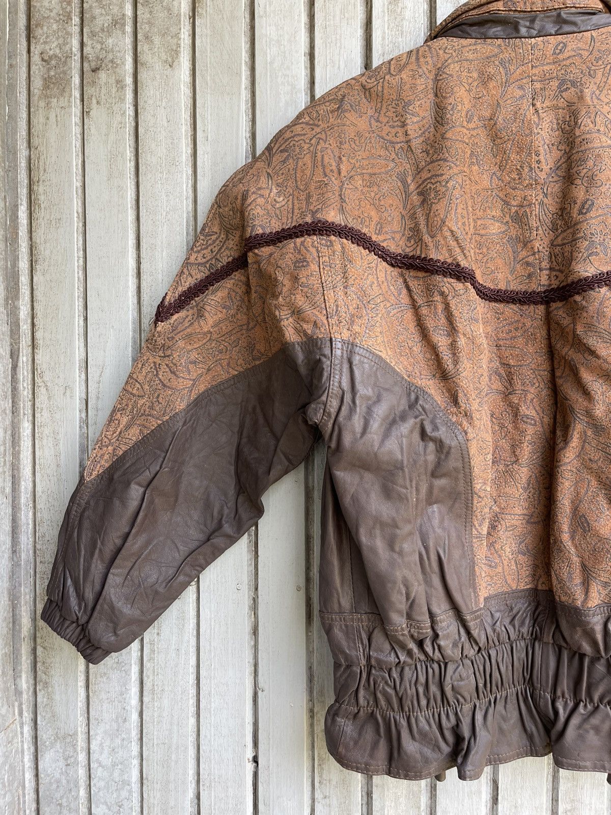 Japanese Brand Art leather jacket la covina paisley Size L / US 10 / IT 46 - 7 Thumbnail