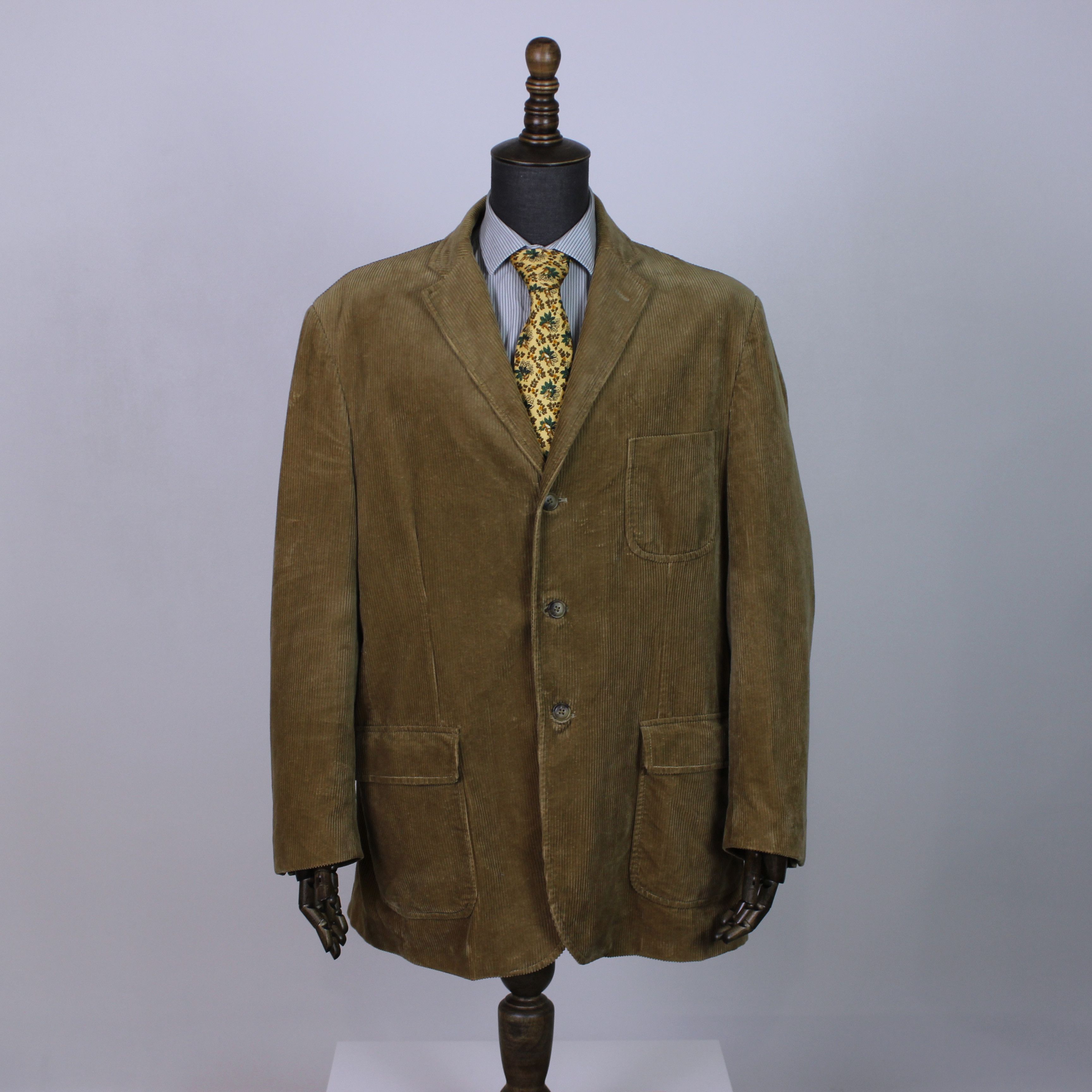 Polo Ralph Lauren Polo Ralph Lauren velvet blazer jacket beige brown XL Size 52R - 1 Thumbnail