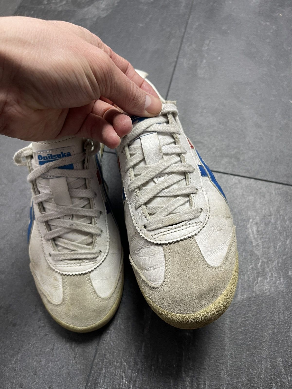 Japanese Brand × Onitsuka Tiger × Vintage Asics Onitsuka Tiger OG Sneakers Leather France Vintage Y2k Size US 5.5 / EU 38 - 7 Thumbnail