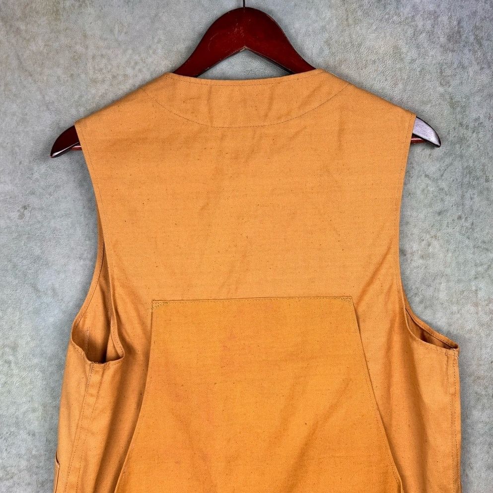 Vintage VTG 70s Hunting Vest Sz L Tan Shooting Pockets USA Utility Size US L / EU 52-54 / 3 - 7 Thumbnail