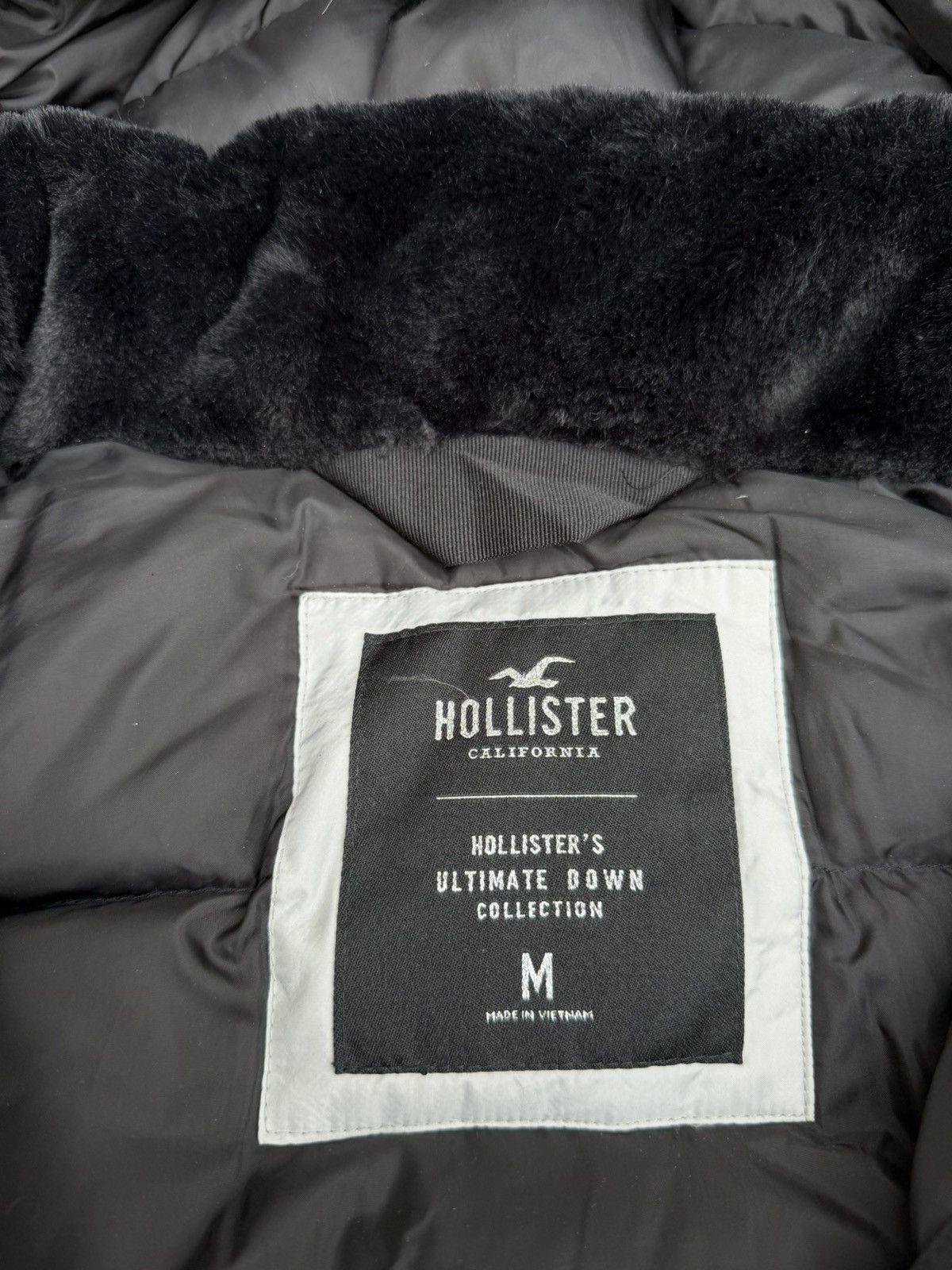 Hollister Streetwear Hollister Black Fur Y2K Bomber Jacket Size US M / EU 48-50 / 2 - 10 Thumbnail