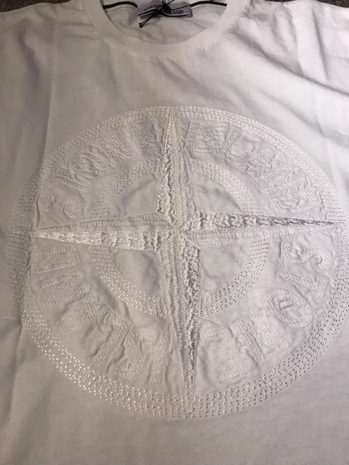 Stone Island Stone Island NWT Cotton Chest Disk Logo Embroidery XL Tee Size US XL / EU 56 / 4 - 3 Thumbnail