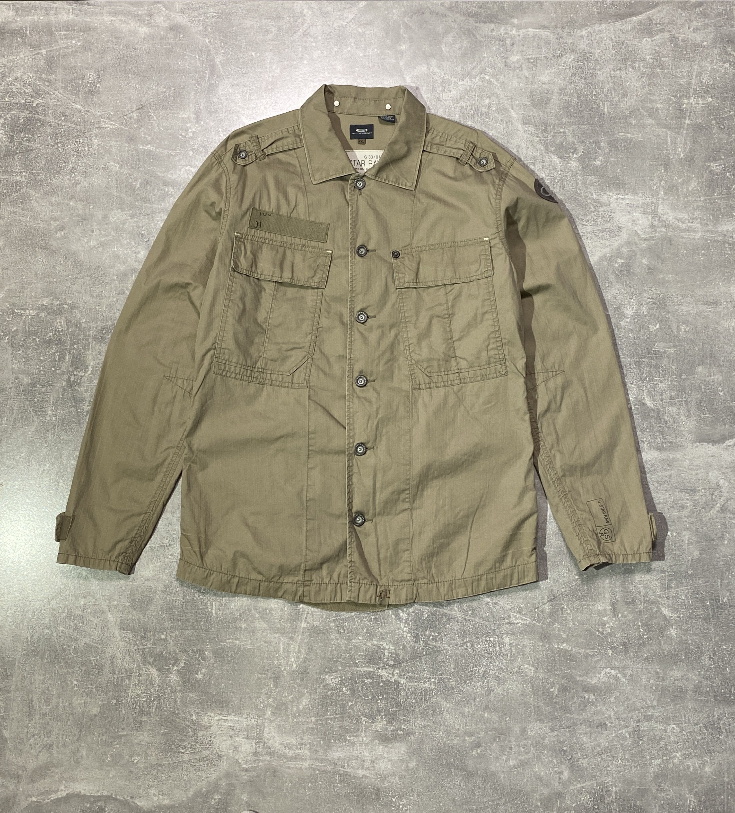 G-Star Vintage Y2K G-STAR Military Canvas Jacket Size US M / EU 48-50 / 2 - 1 Thumbnail