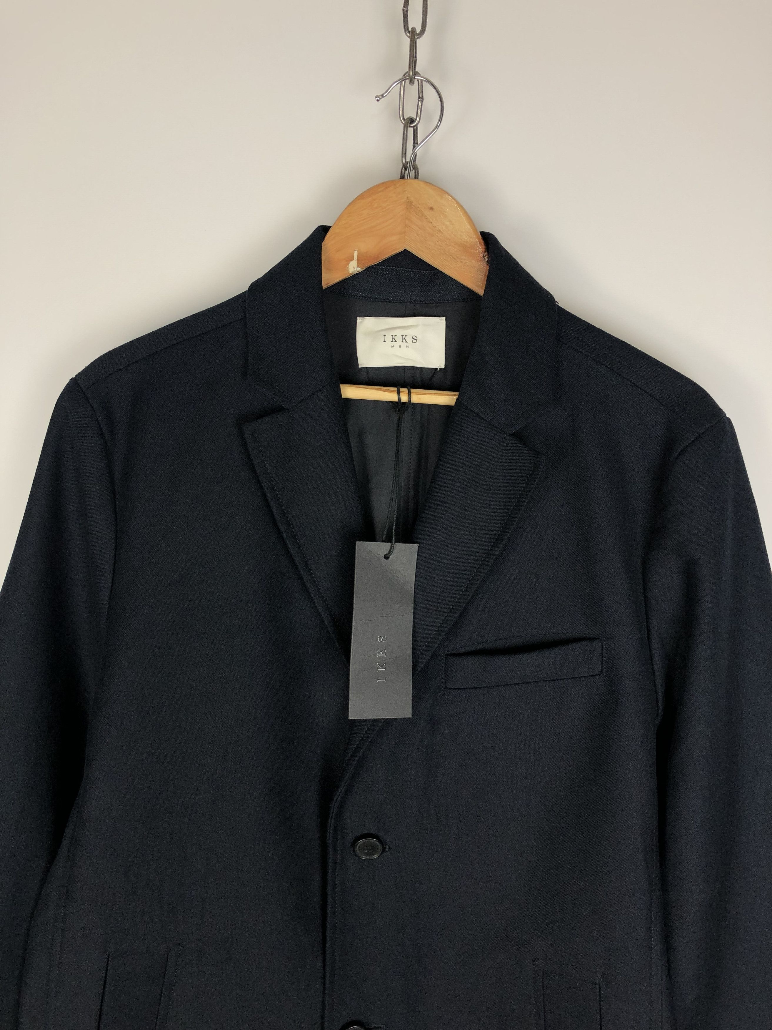 IKKS IKKS Trench Coat Jacket Navy siz 52 Size US L / EU 52-54 / 3 - 2 Thumbnail