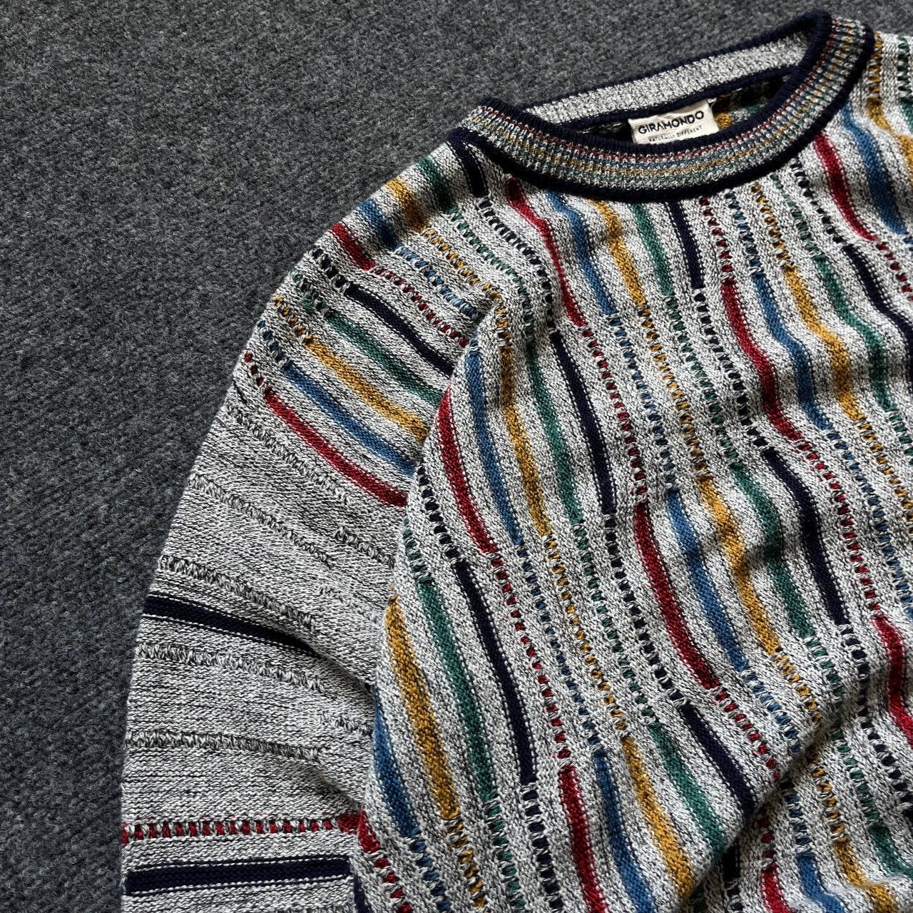 Aran Isles Knitwear VTG Knit Sweater Giramondo Size L Y2K 00s USA Hype Trend Size US L / EU 52-54 / 3 - 10 Thumbnail