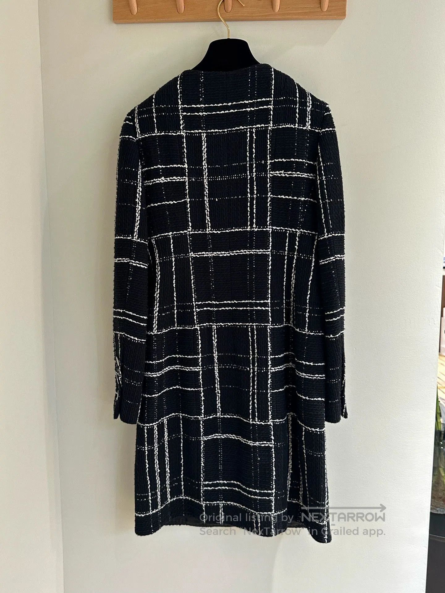 Chanel Chanel 23A Plaid Mid-Length Coat. Size US XS / EU 42 / 0 - 2 Thumbnail