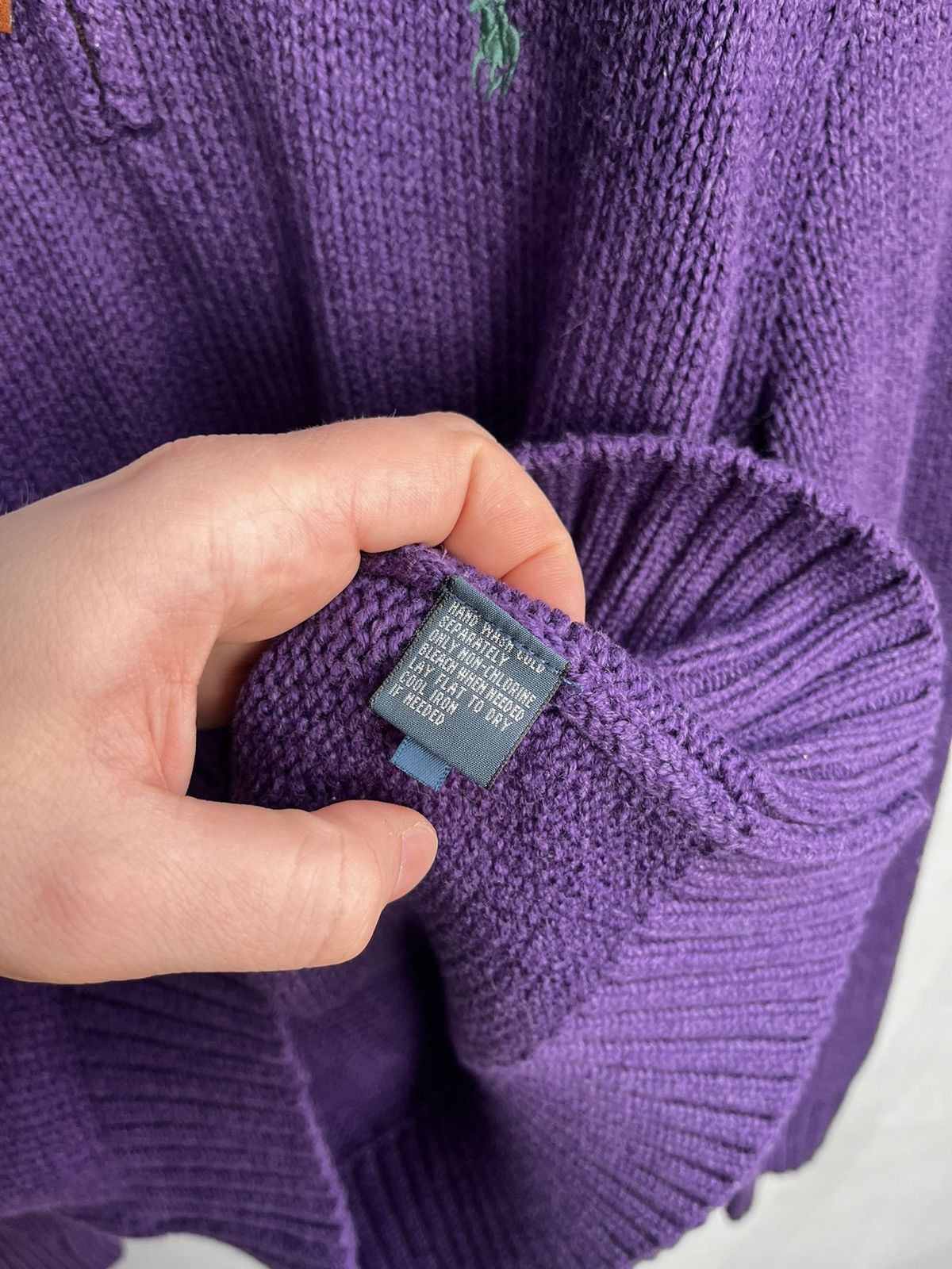 Polo Ralph Lauren × Ralph Lauren × Vintage Ralph Lauren purple zip sweater Size US M / EU 48-50 / 2 - 7 Thumbnail
