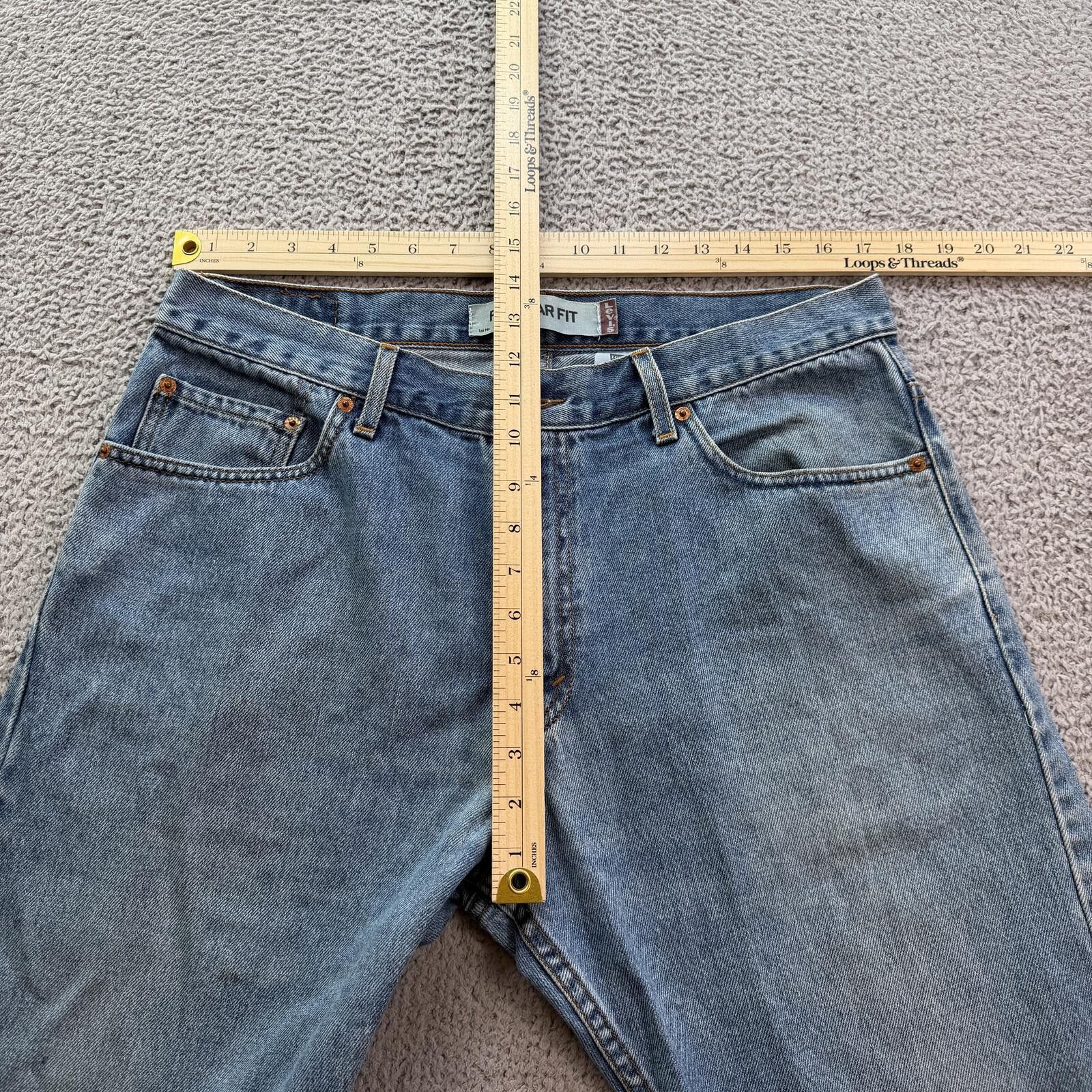 Levi's Vintage Levis 505 Regular Fit Jeans Mens 36x29 Light Y2K Size US 36 / EU 52 - 3 Thumbnail