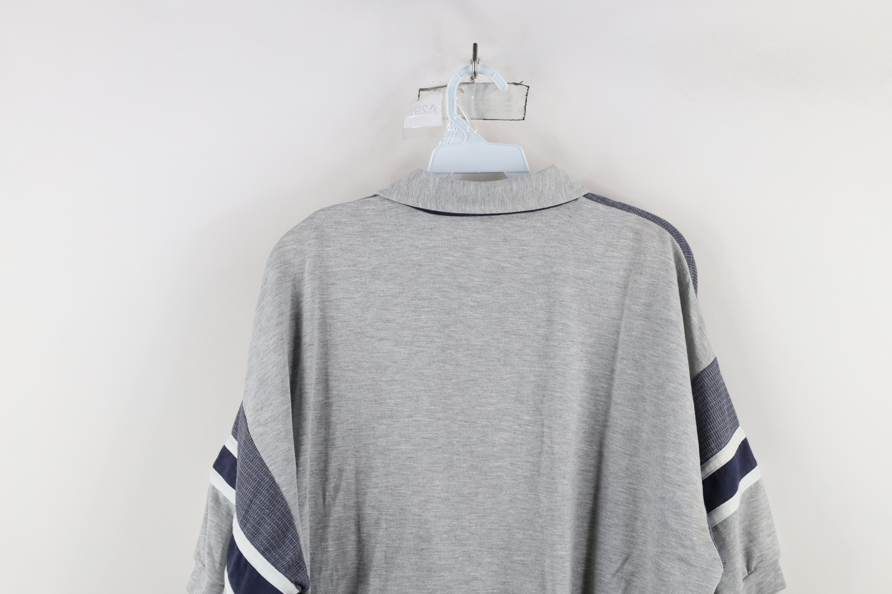 Vintage Vintage 90s Streetwear Striped Pullover Polo Shirt Mafia Size US L / EU 52-54 / 3 - 10 Thumbnail