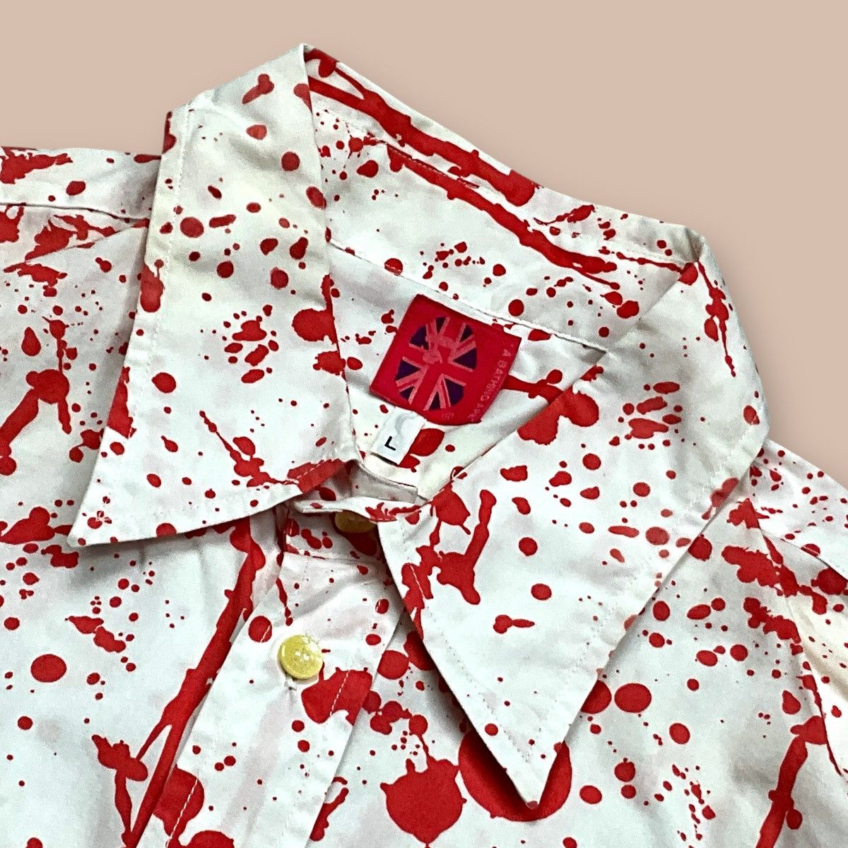 Bape OG2000's Bape Paint Splatter L/S Button up Shirt Size US L / EU 52-54 / 3 - 15 Thumbnail