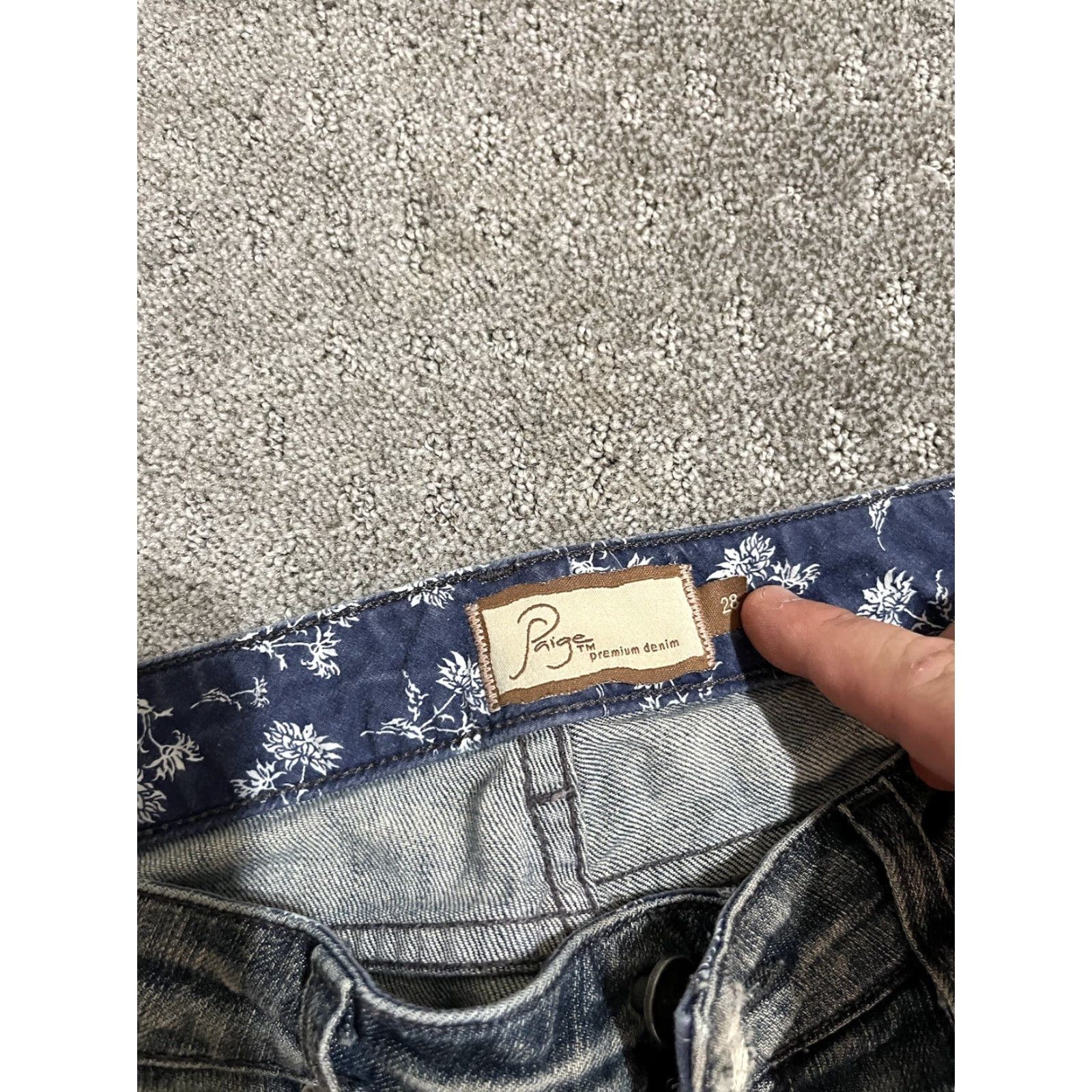 Paige Paige Jeans Womens Size 28 Hollywood Hills Low Rise Medium Wash Blue Denim Skinny Casual Pant Womens Regular 27in Inseam - Vintage? No Size 28" / US 6 / IT 42 - 6 Thumbnail