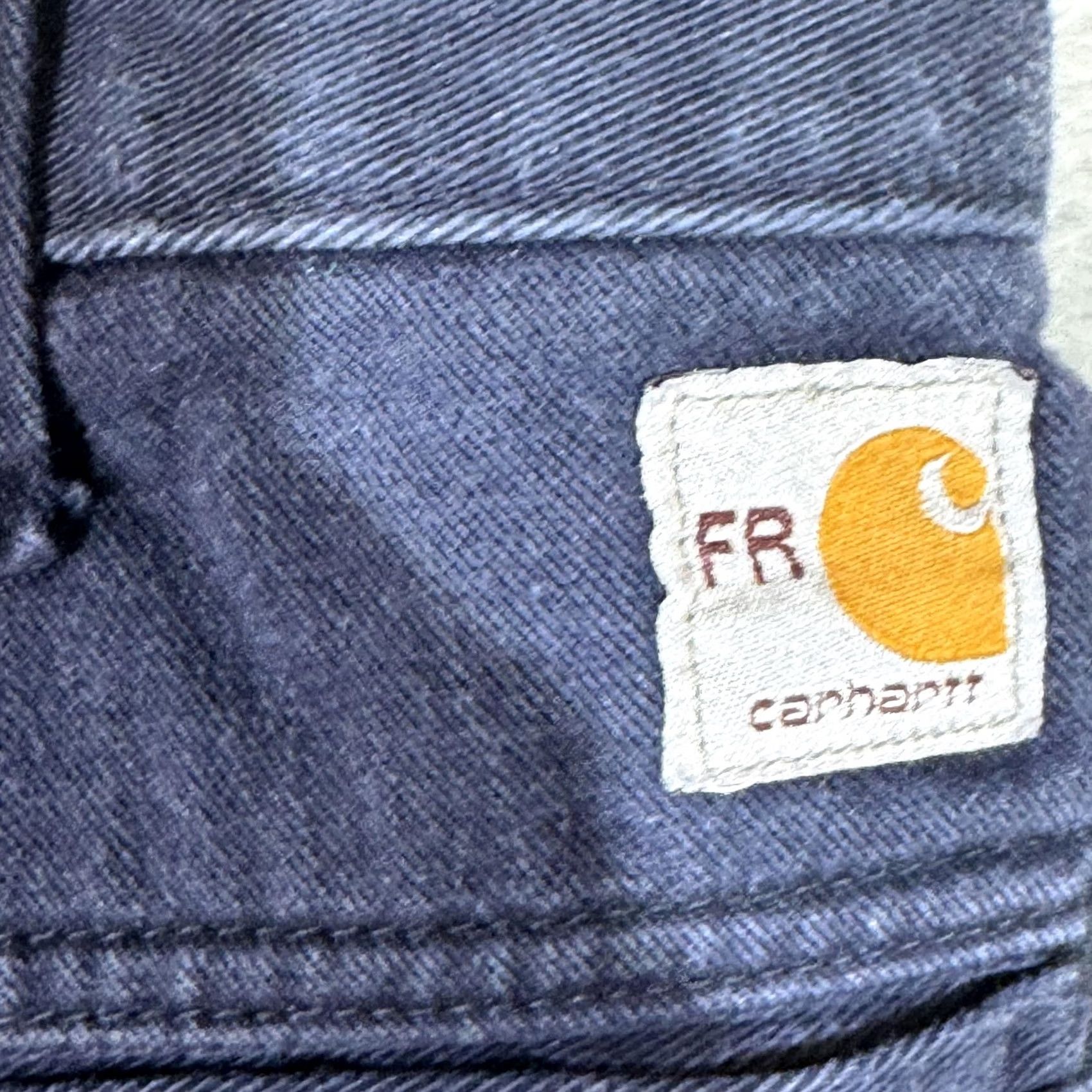 Carhartt VINTAGE Carhartt Pants Mens 36x36 Blue Flame-Resistant FR Workwear Chino Twill CAT 2 Size US 36 / EU 52 - 3 Thumbnail