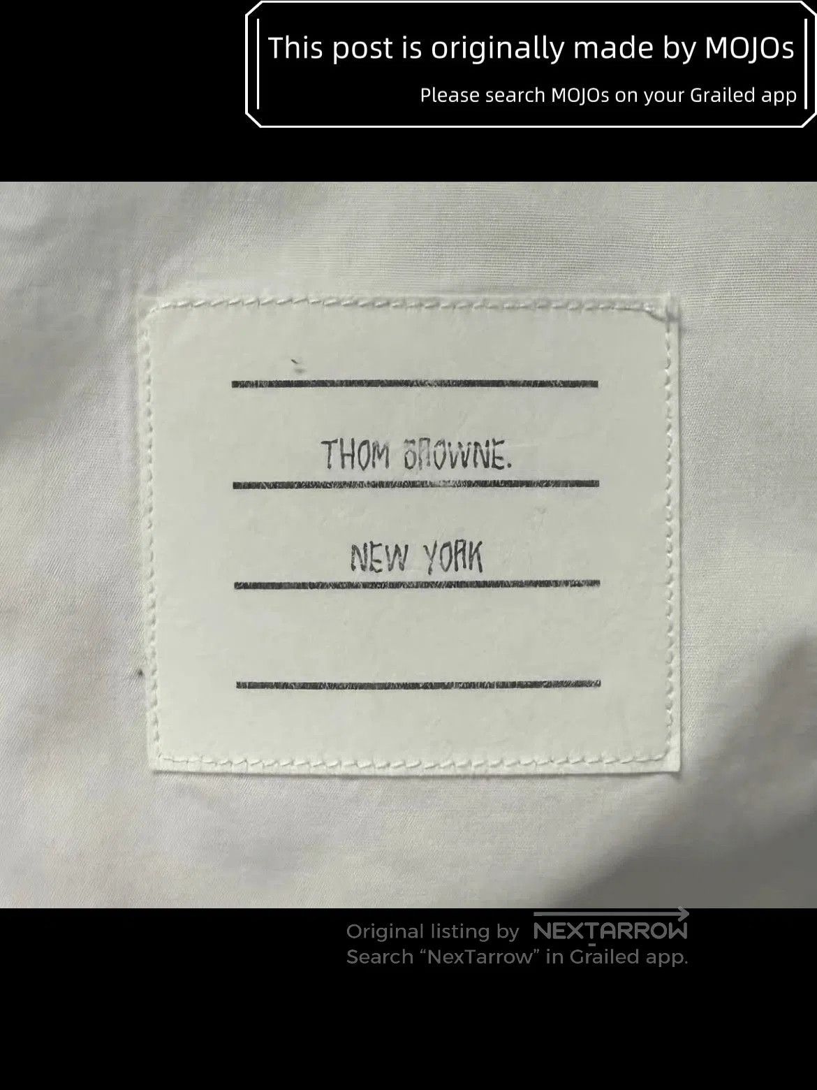 Thom Browne Sz 3 Thom Browne Front Triple Stripe White Shirt. Size US L / EU 52-54 / 3 - 4 Thumbnail