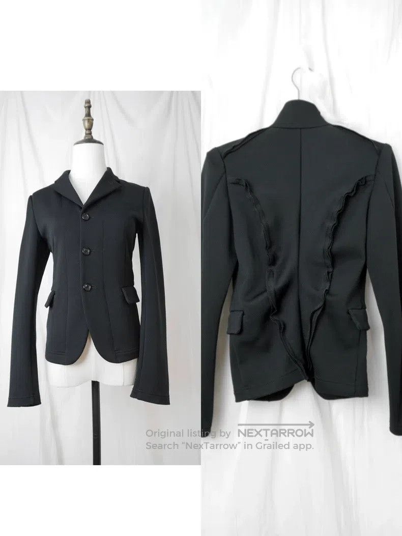 Comme des Garcons Comme Des Garcons Black Ripped Short Jacket Size S / US 4 / IT 40 - 1 Thumbnail