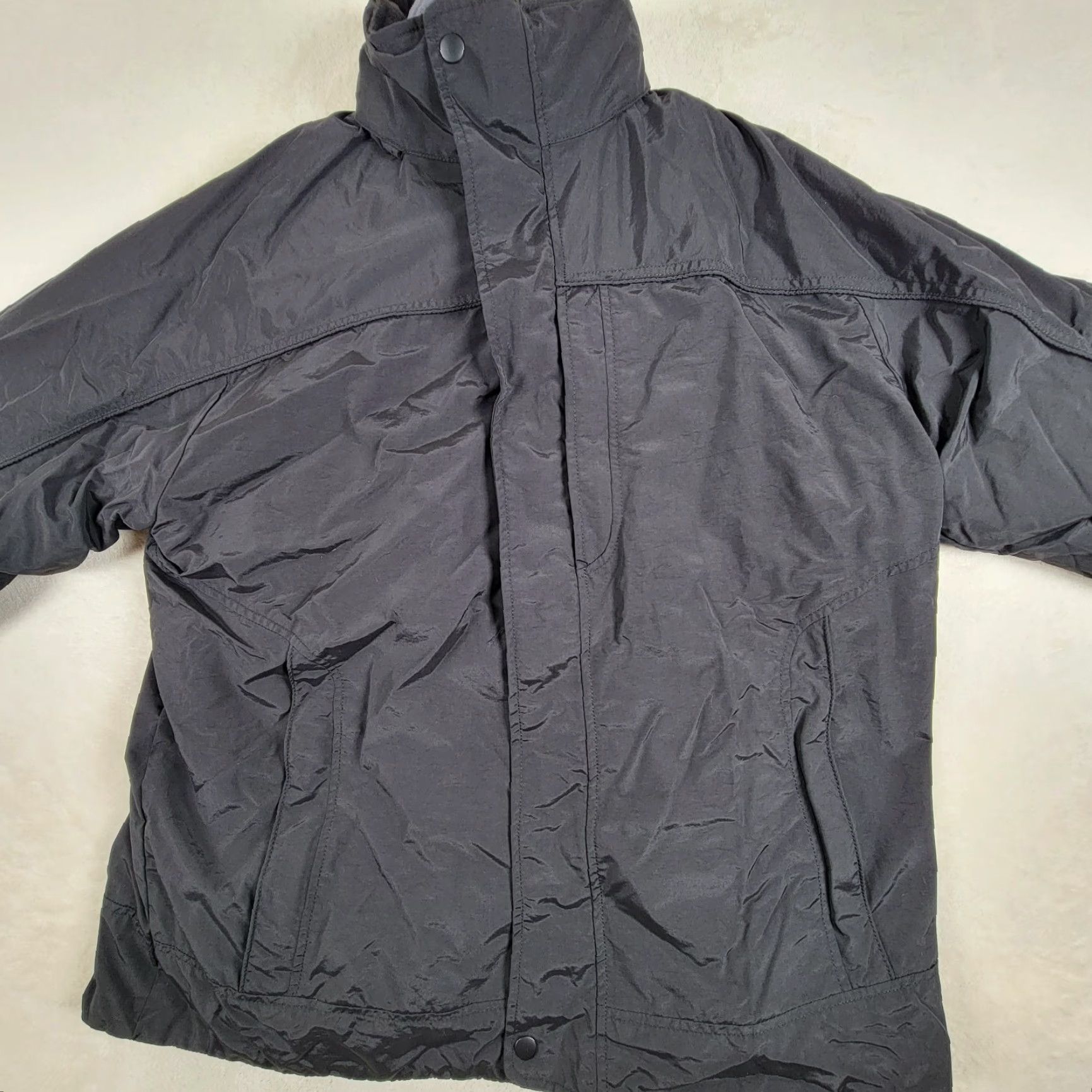 Rothco Rothco Packable Rain Jacket Black Men's Size Large Jacket Rain Coat Zip Polyester Packable Travel Casual Mens - but must avoid extra spaces. Size US L / EU 52-54 / 3 - 2 Thumbnail