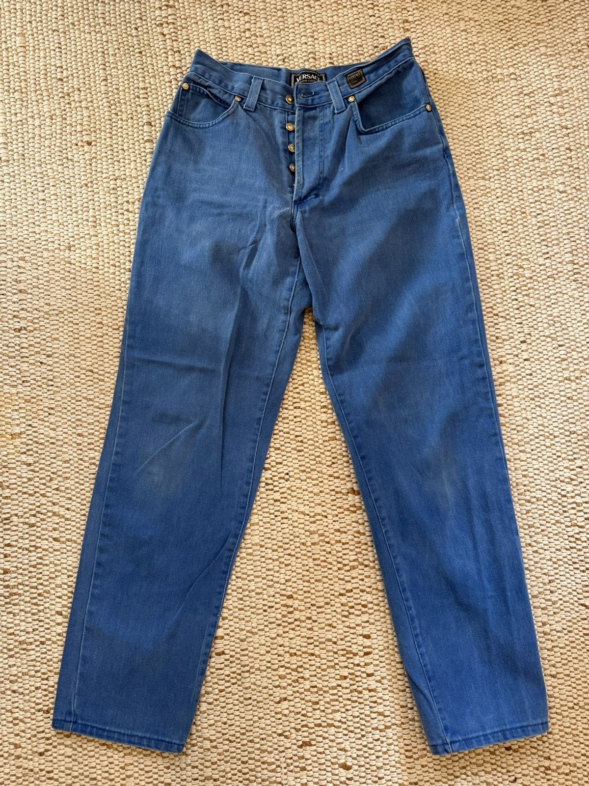 Versace Jeans Couture Vintage Versace Jeans Couture Cornflower Blue Jeans Size US 30 / EU 46 - 2 Thumbnail