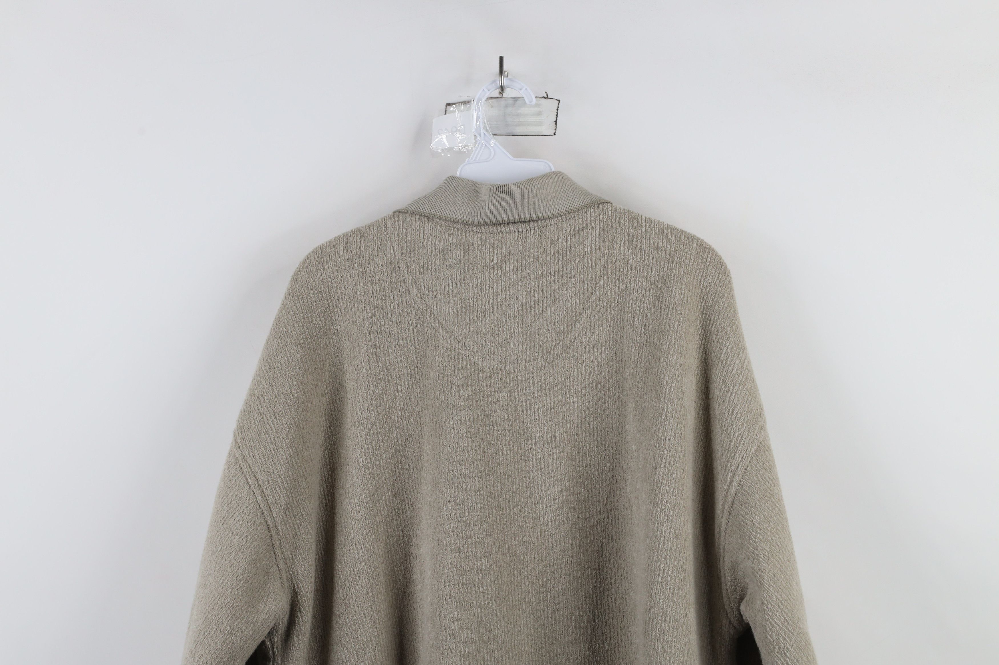 Vintage Vintage 90s Streetwear Fleece Ribbed Collared Sweatshirt Size US XL / EU 56 / 4 - 8 Thumbnail
