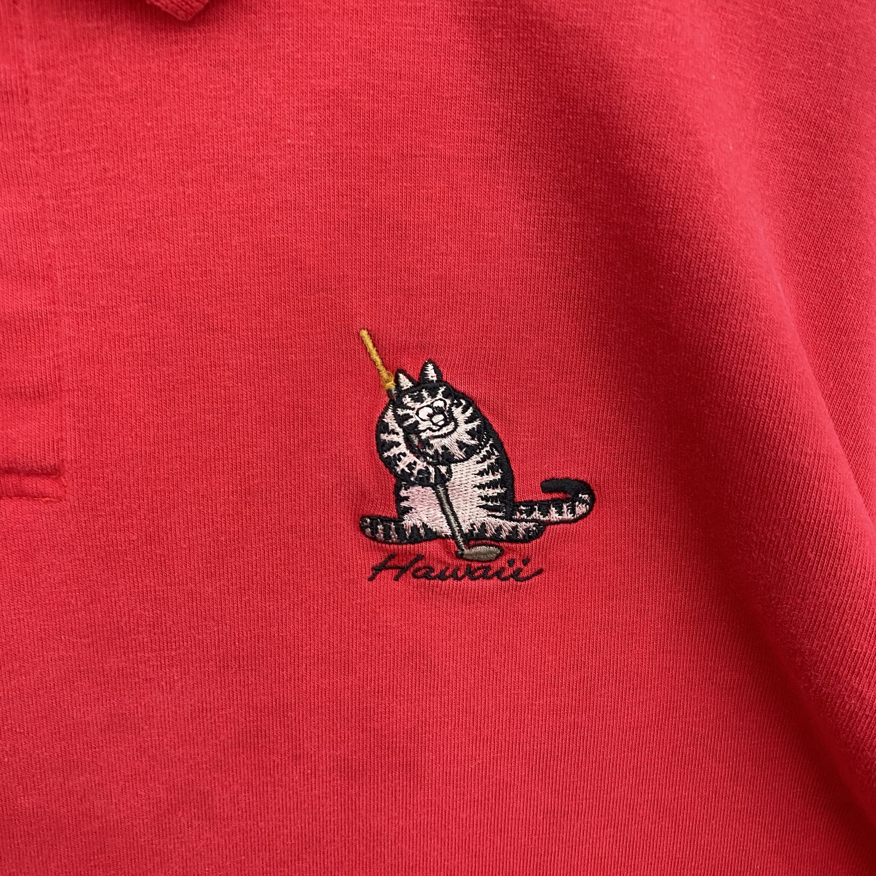 Vintage Vintage 70s Crazy Shirts Polo Tee Hawaii BKLiban T-Shirt Size US L / EU 52-54 / 3 - 2 Thumbnail