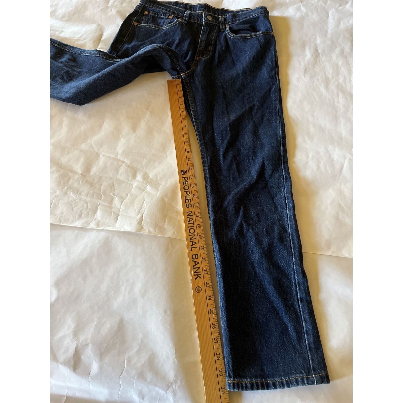 Levi's Levis 502 Mens Jeans Size 32x32 Dark Wash Blue Regular Fit Size US 32 / EU 48 - 6 Thumbnail