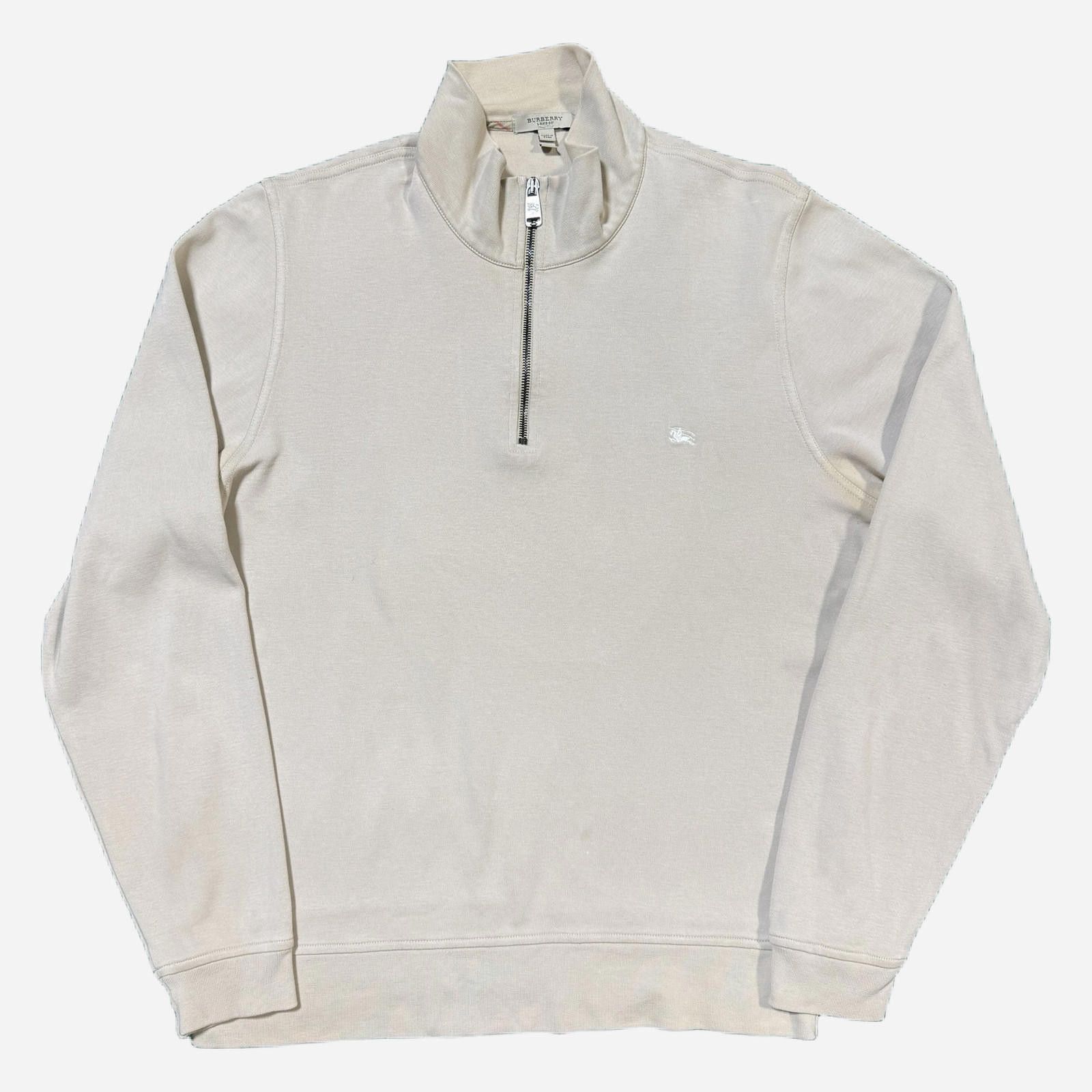 Burberry Mens Quarter Zip Beige L Used