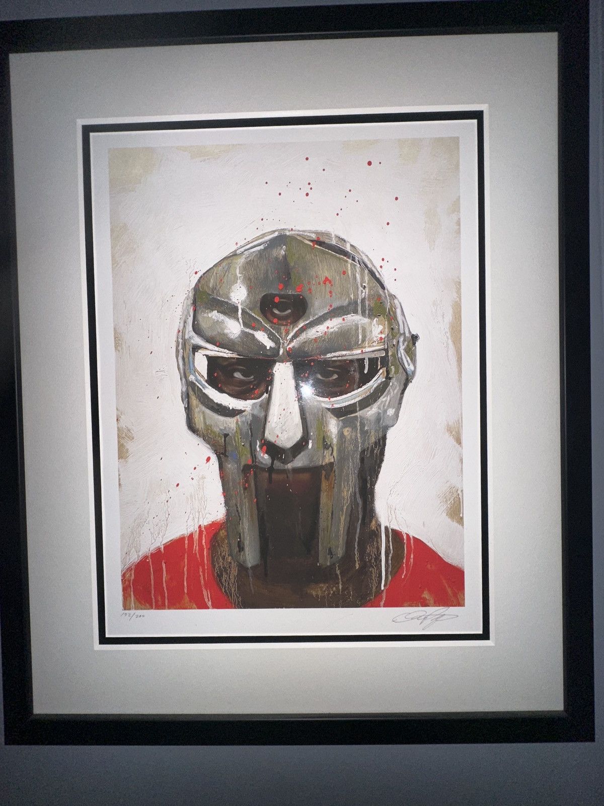 MF Doom Framed Isaac Pelayo MF DOOM print! Size ONE SIZE - 1 Thumbnail