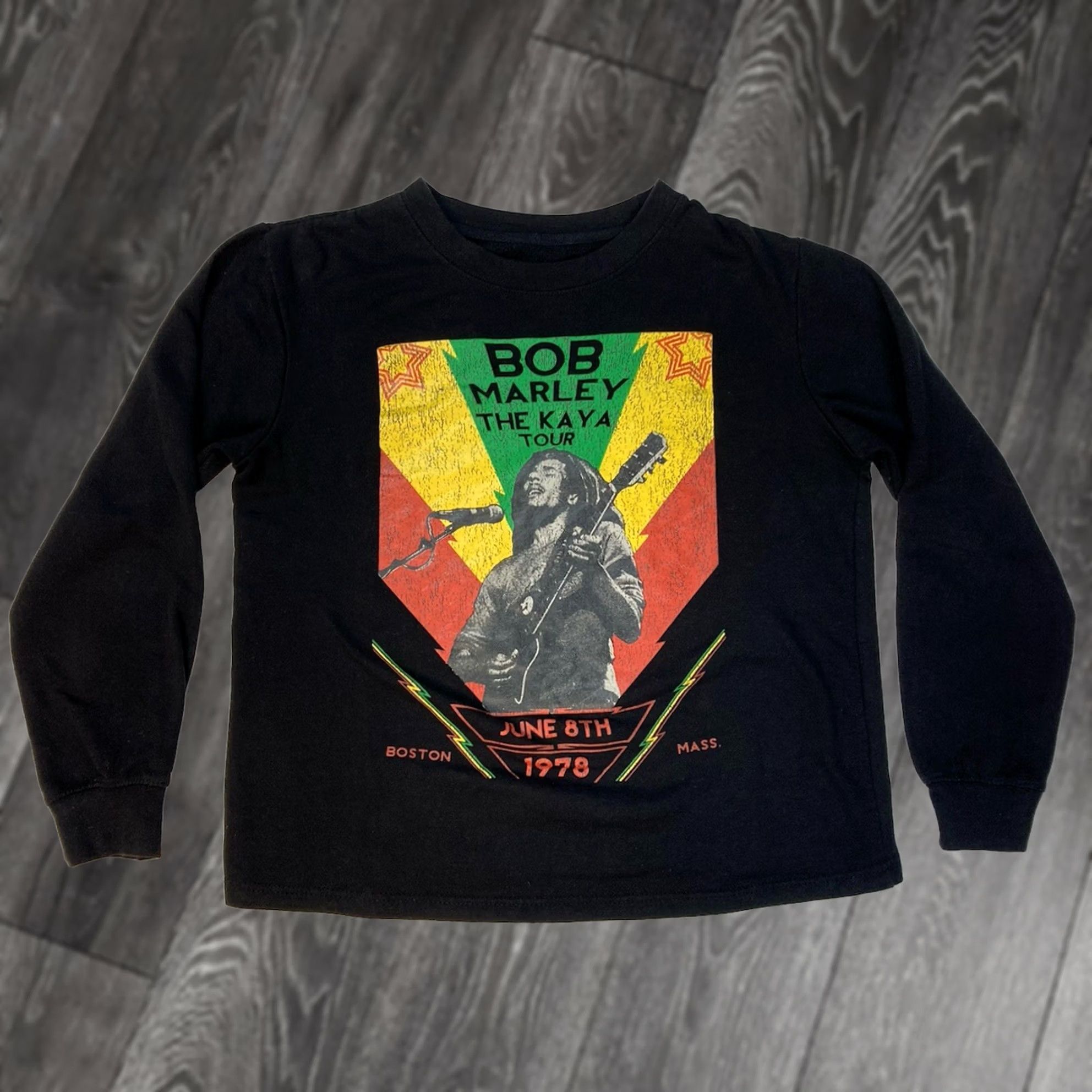 Vintage VINTAGE Bob Marley The Kaya Tour Boston 1978 Crewneck Sweatshirt Women Medium Black Size M / US 6-8 / IT 42-44 - 1 Thumbnail