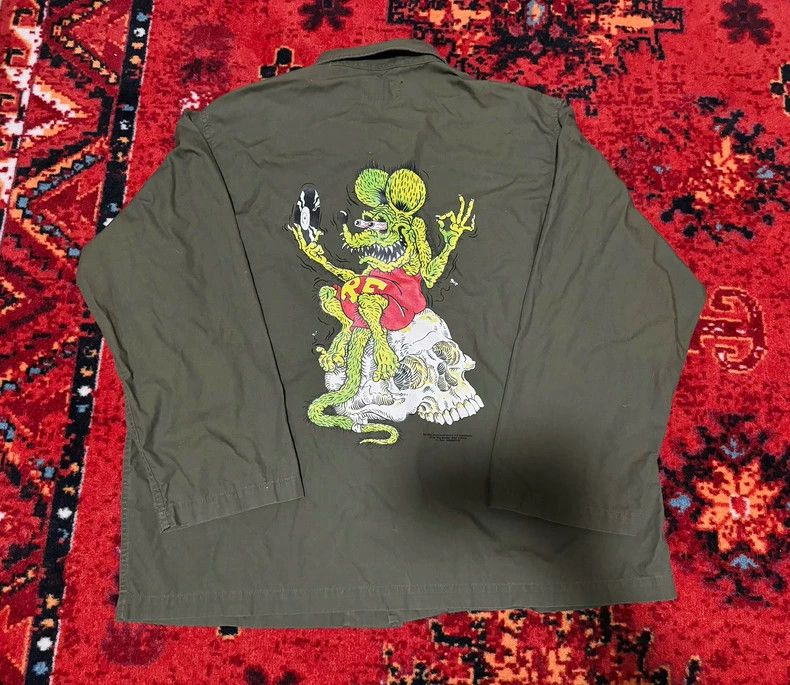 Wacko Maria Wacko Maria Tim Lehi Rat Fink Military Green Jacket Size US M / EU 48-50 / 2 - 1 Thumbnail