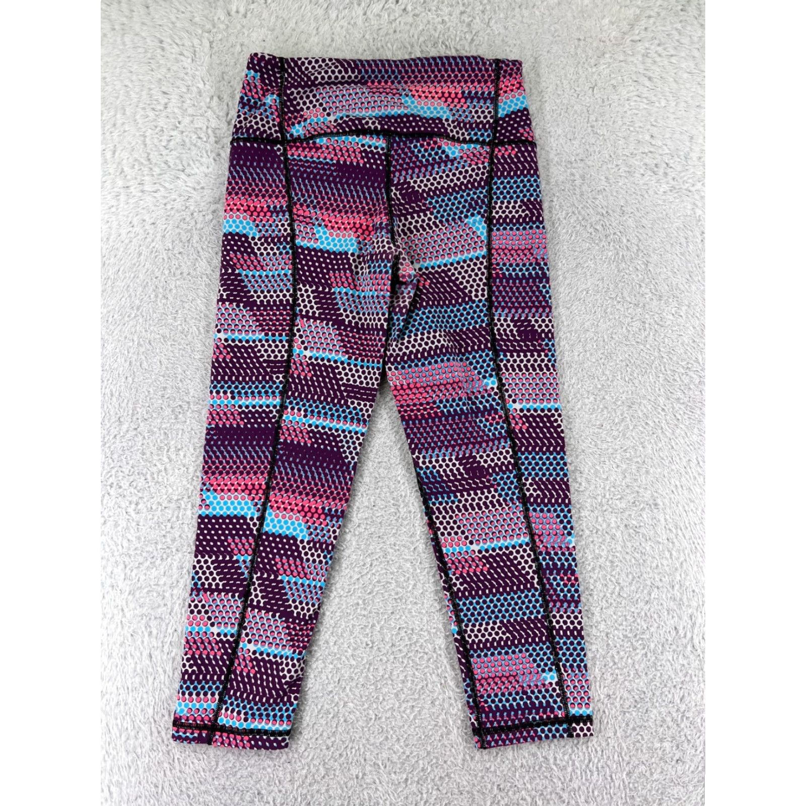 Victoria's Secret Victoria's Secret Leggings Womens S Purple VSX Nylon Blend Stretch Size 28" / US 6 / IT 42 - 2 Thumbnail