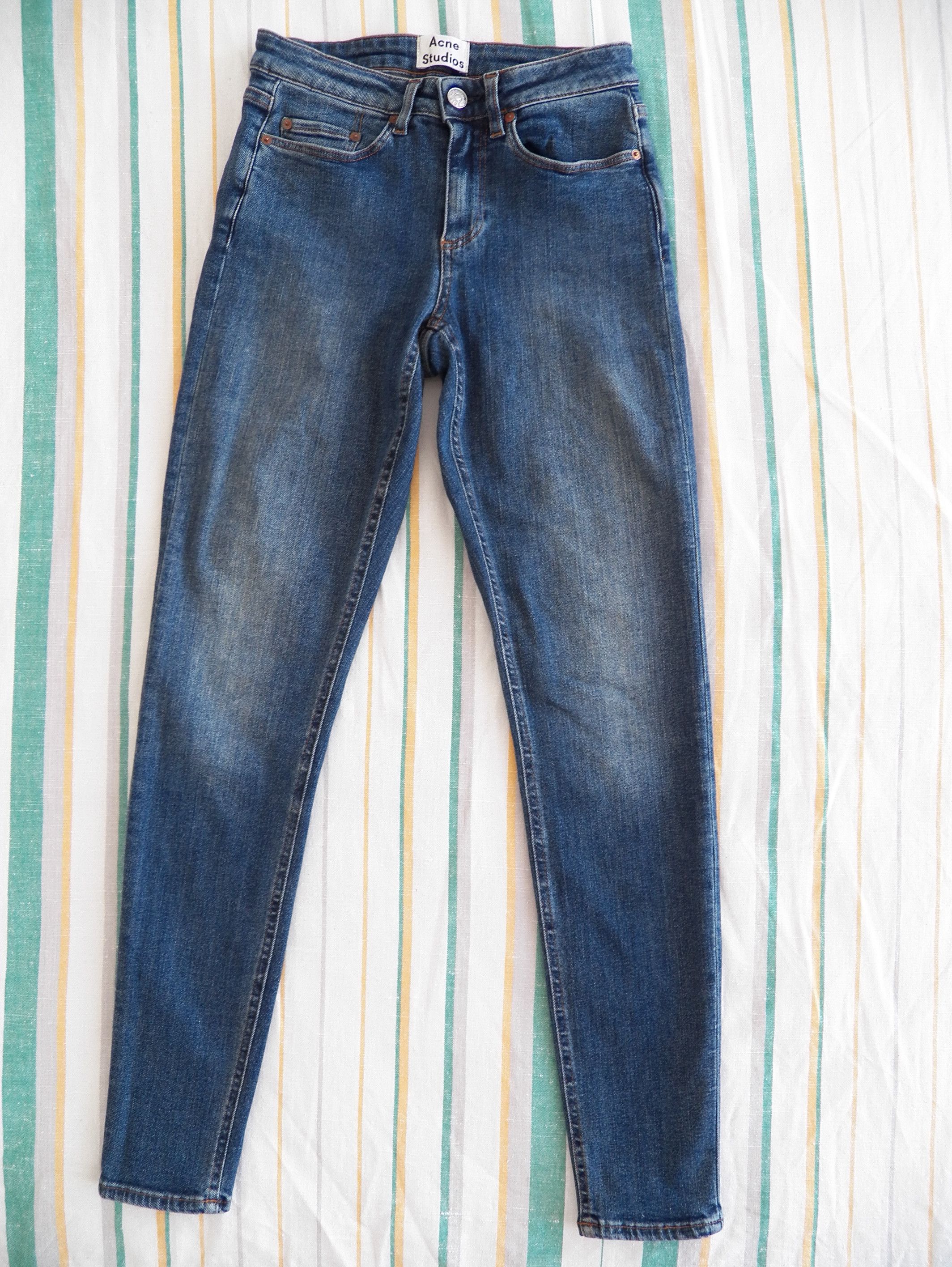 Acne Studios Acne Studios Skin 5 Jeans W23 L32 Blue Skinny Fit Stretch Size 23" - 1 Thumbnail