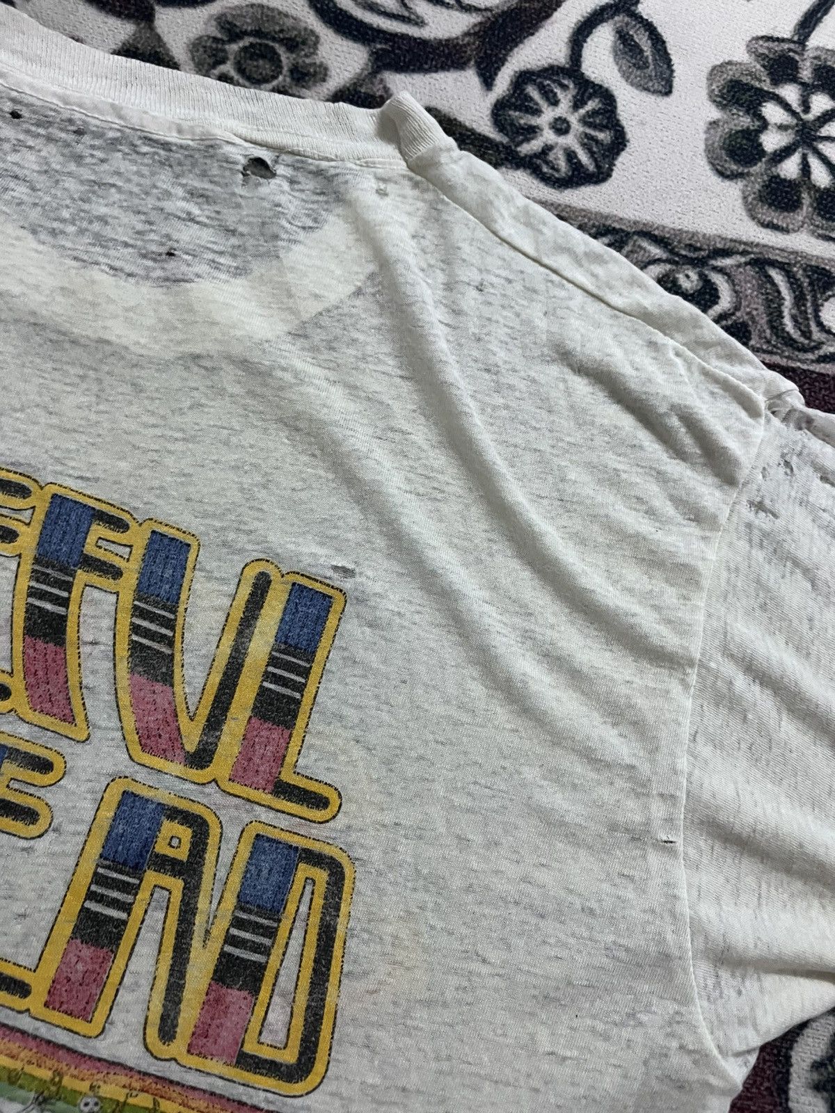Band Tees × Grateful Dead × Vintage Vintage 80's Grateful Dead X Bob Dylan Tour Shirt Size US M / EU 48-50 / 2 - 10 Thumbnail